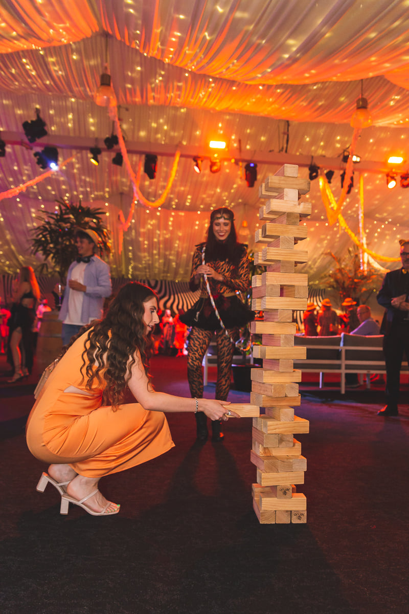 Photo Of Giant Jenga Game Booked By Event Organiser Brisbane