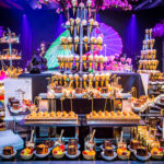 An incredible dessert buffet setup at an upmarket gala dinner.