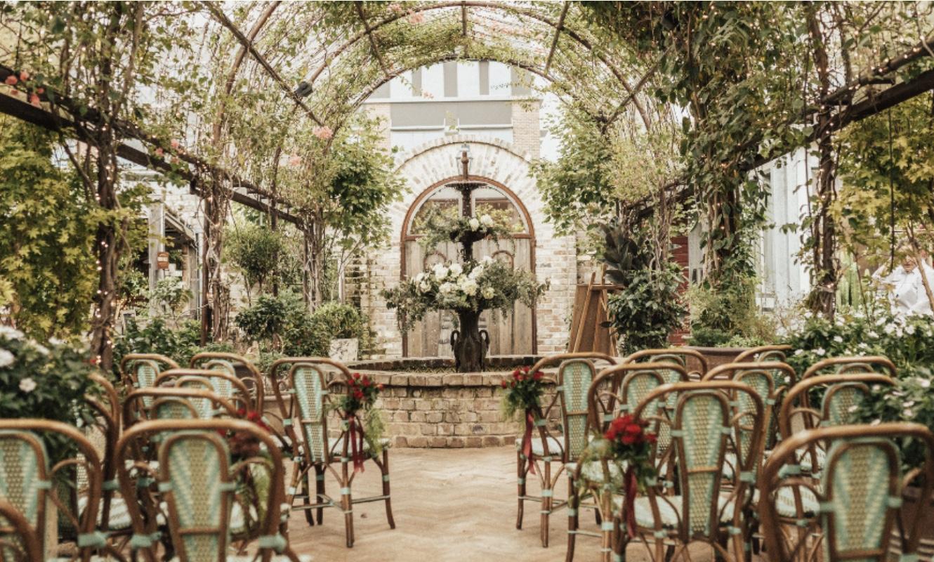 Stock Photo of Stunning Wedding Venues Floral Display