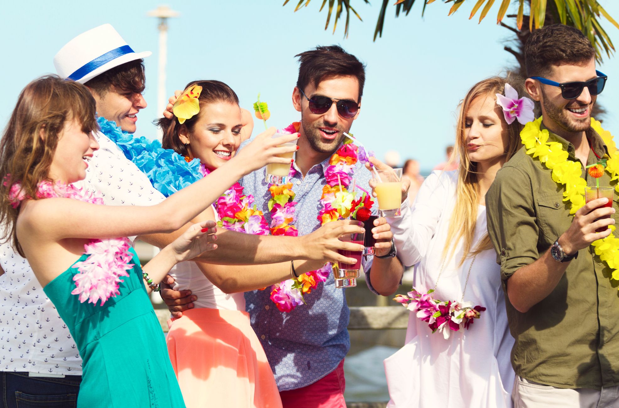 Stock Photo Of A Celebration With A Beach Party Theme