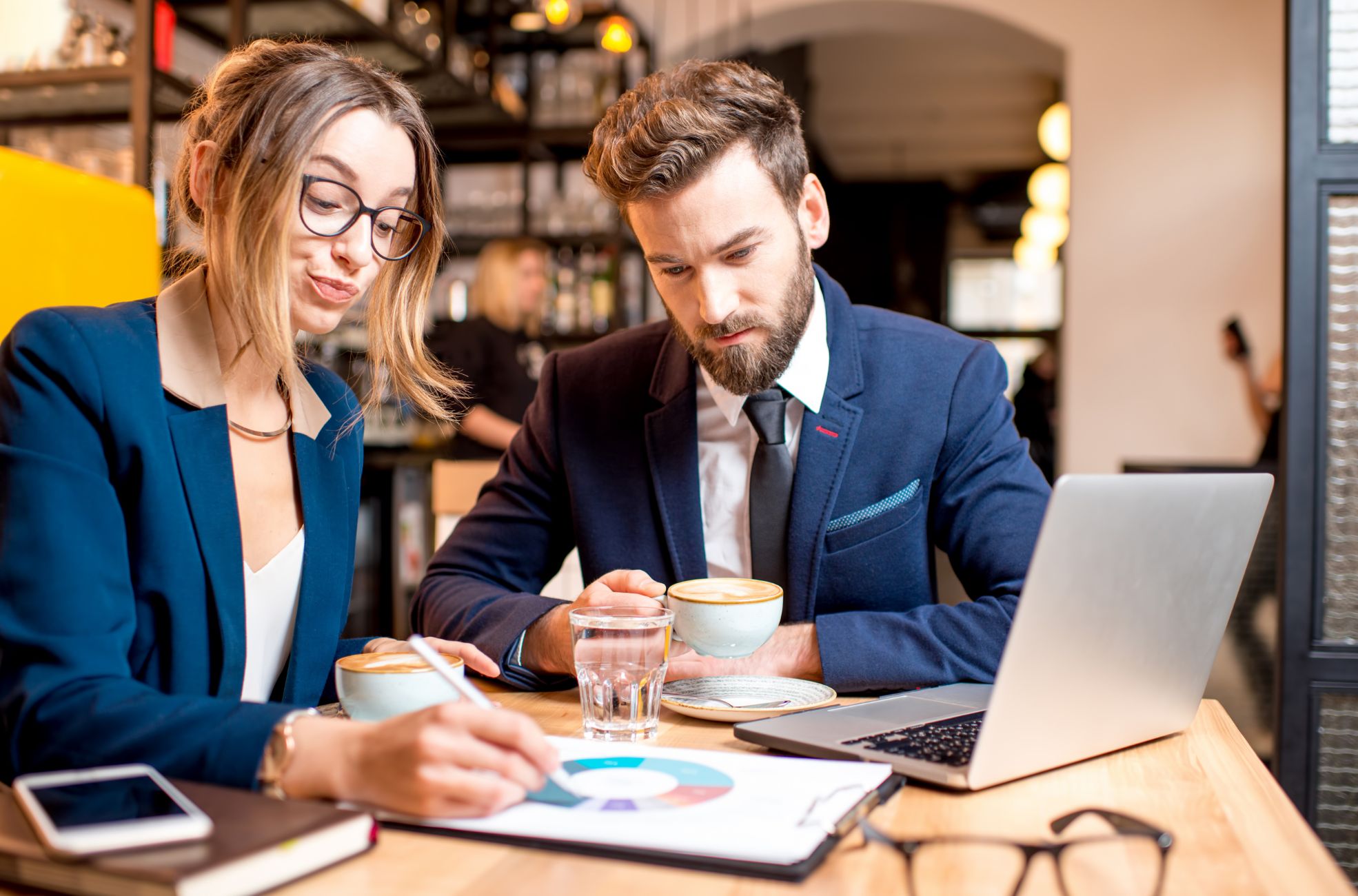 Stock Photo Of Event Planner With Client