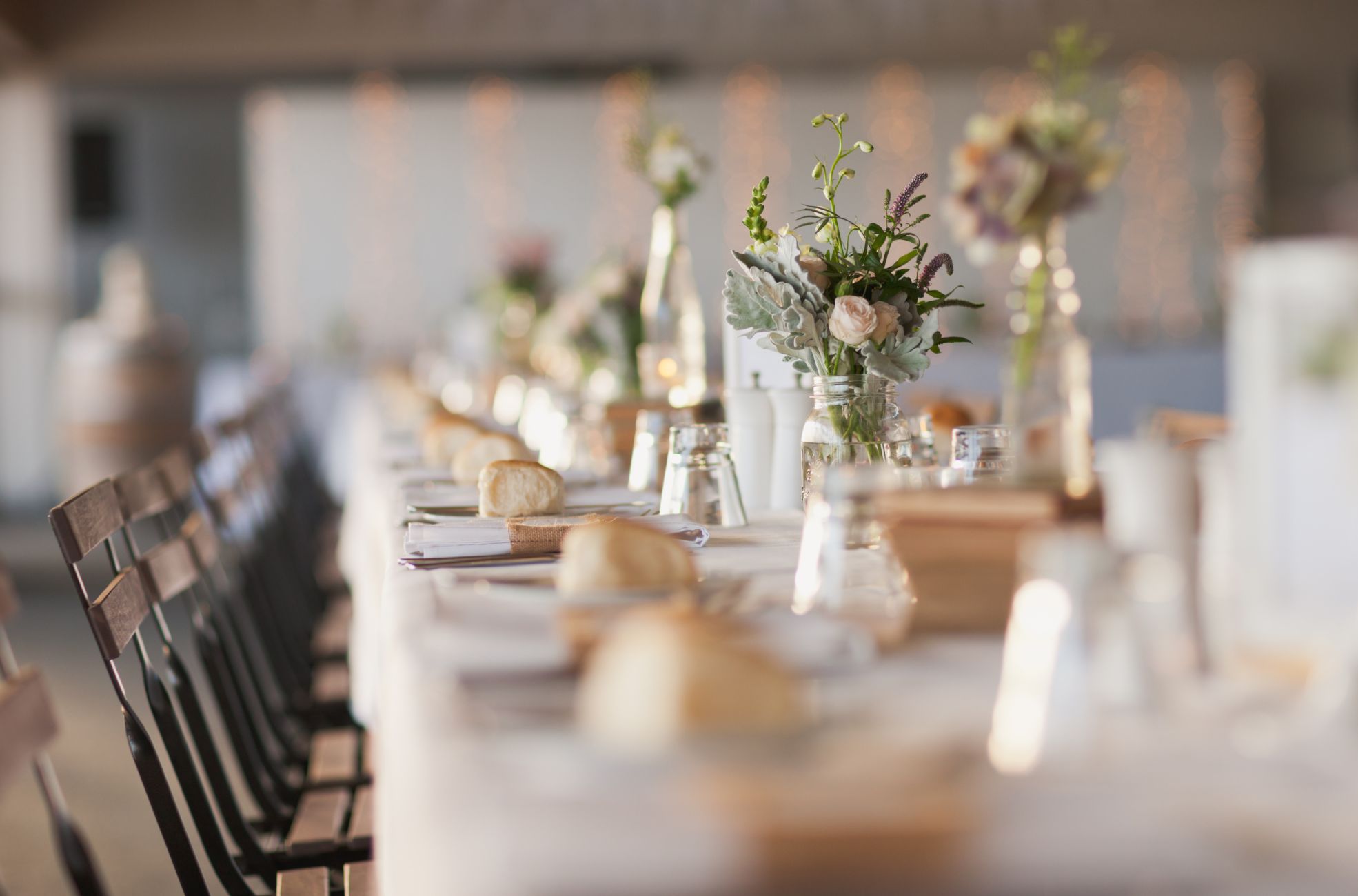 Wedding Table Set For Reception