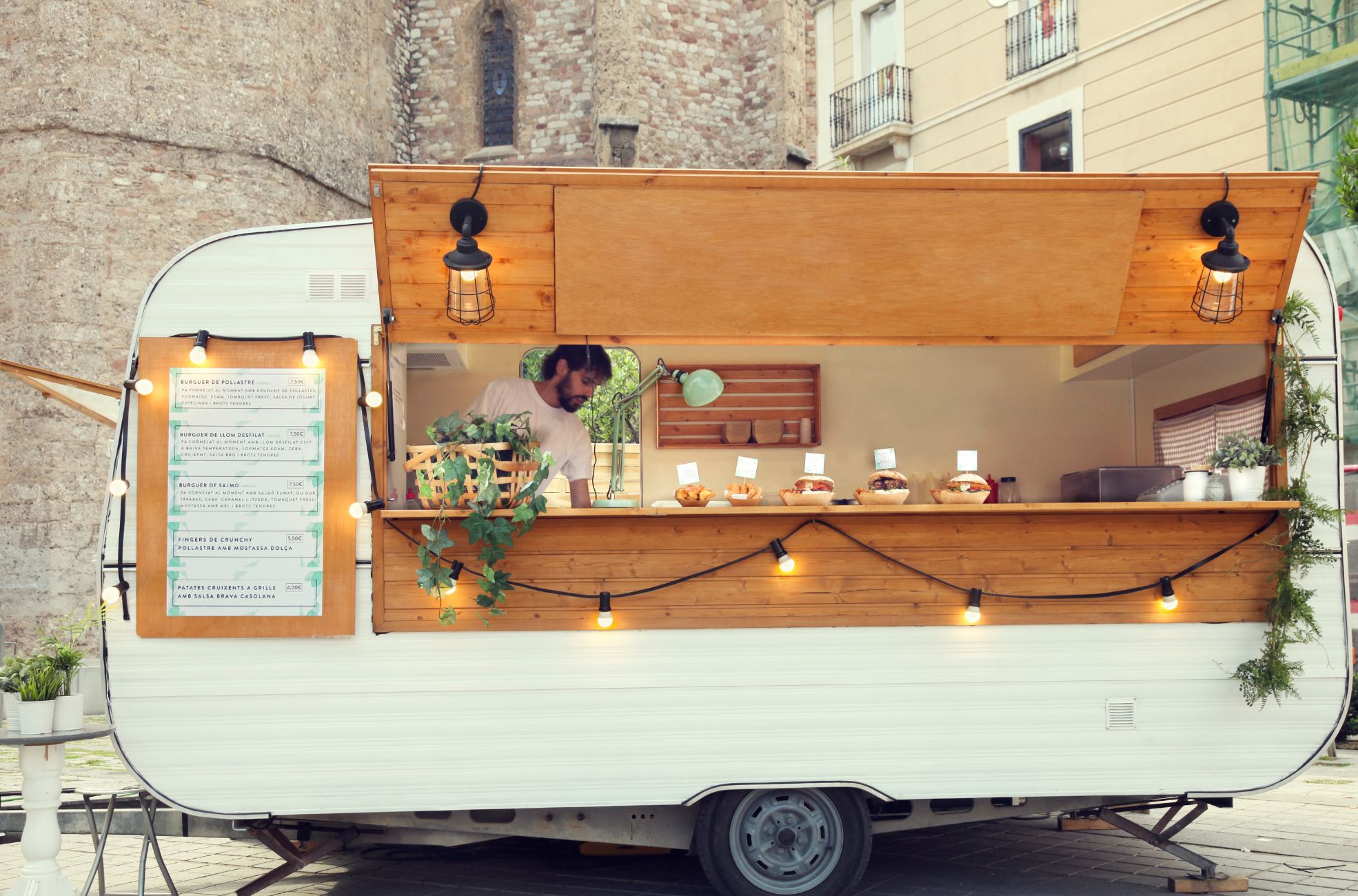 Stock Photo Wedding Food Truck