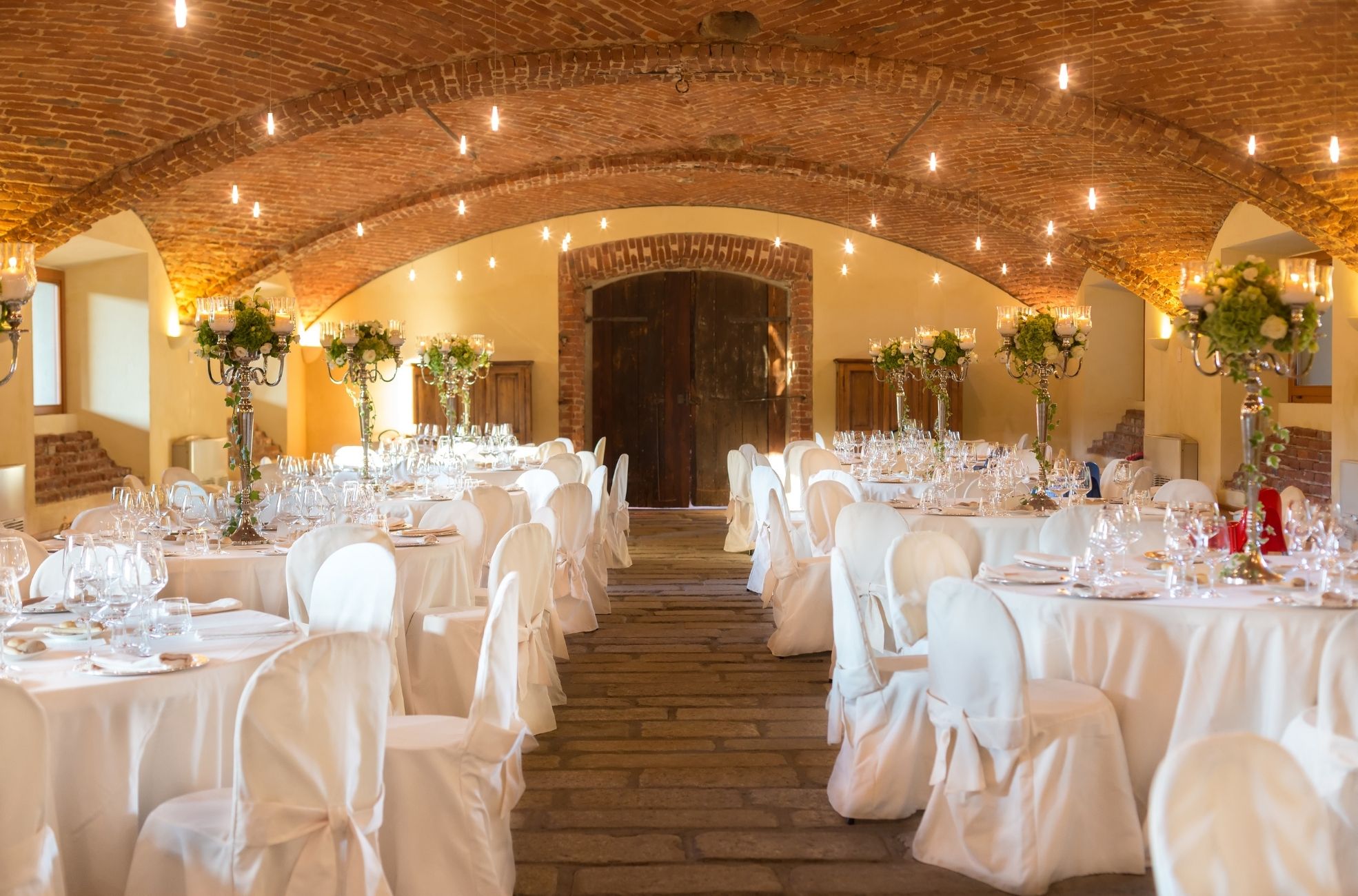 Underground Cellar Wedding Reception Seating