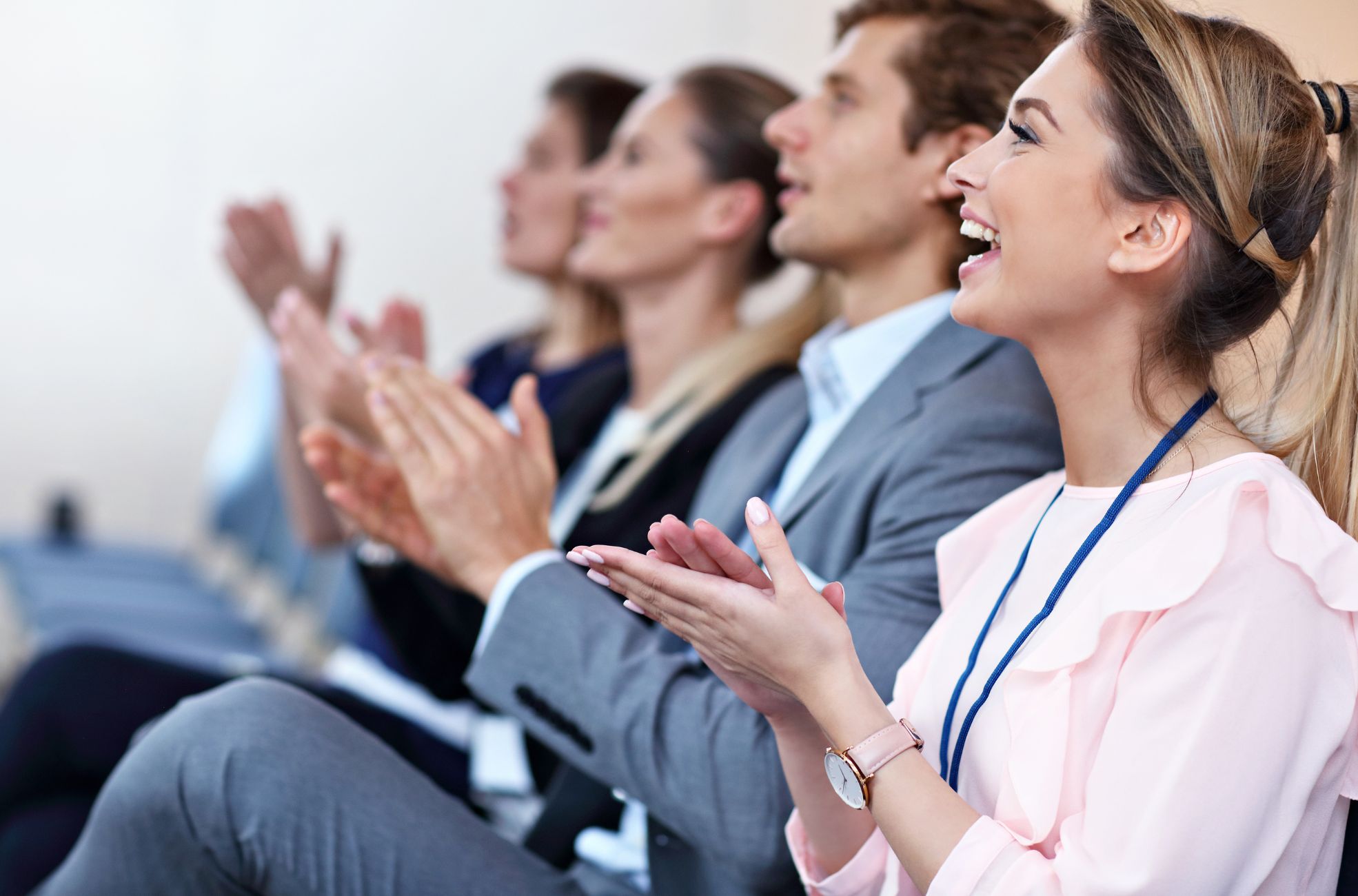 Engaged Employees At A Conference