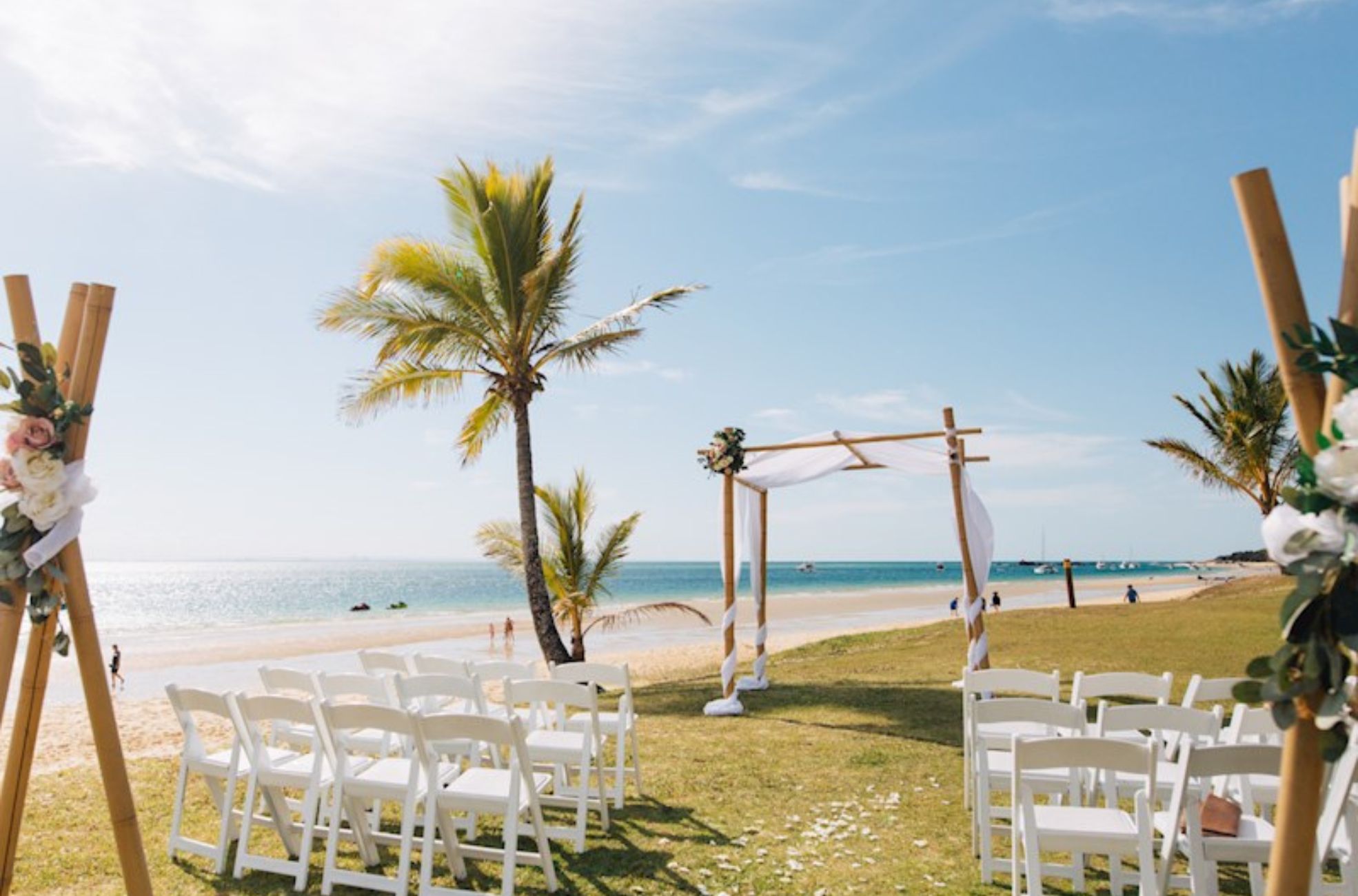 Beach Outdoor Wedding at Tangalooma