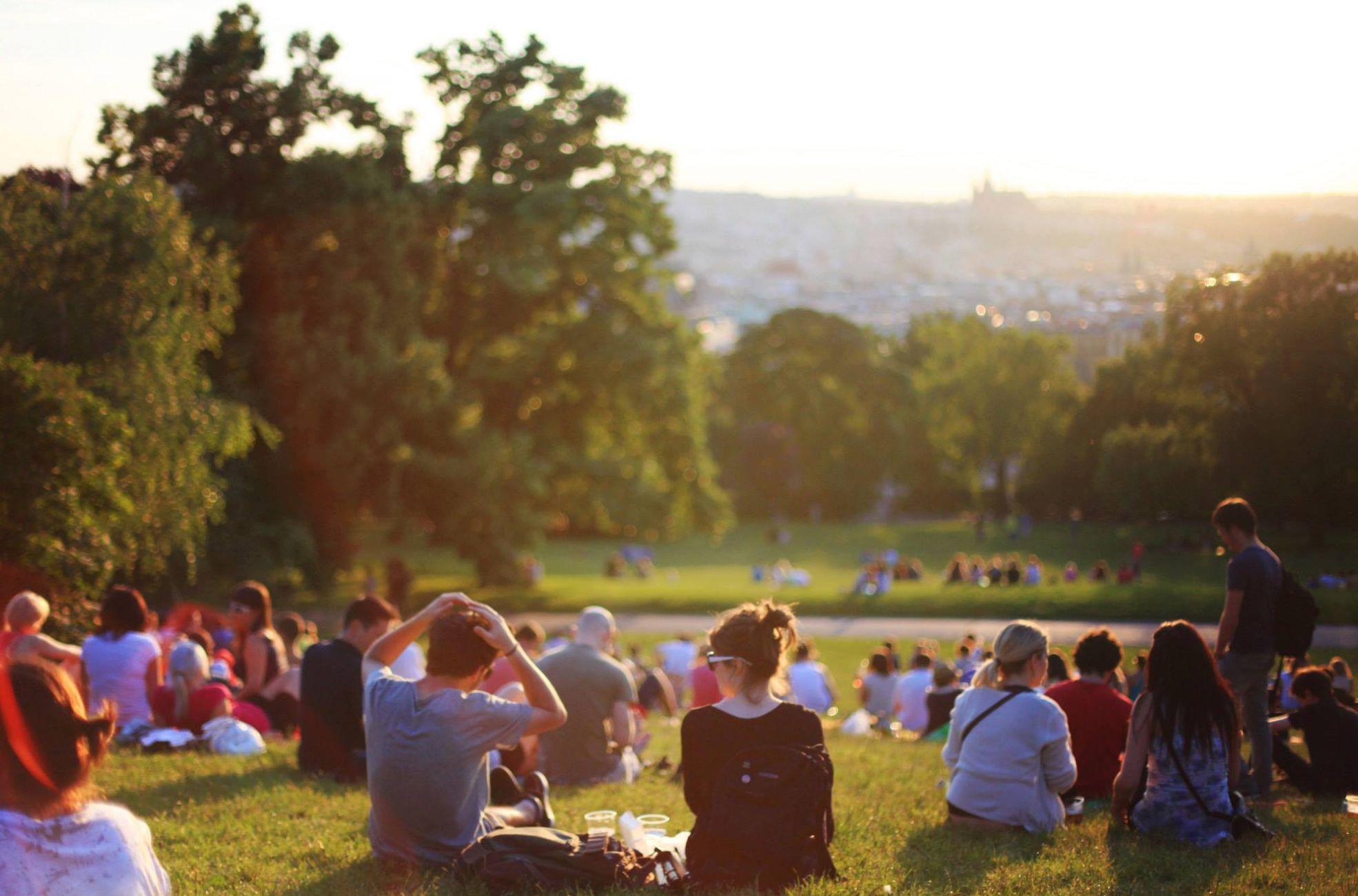 A Community Event In A Park