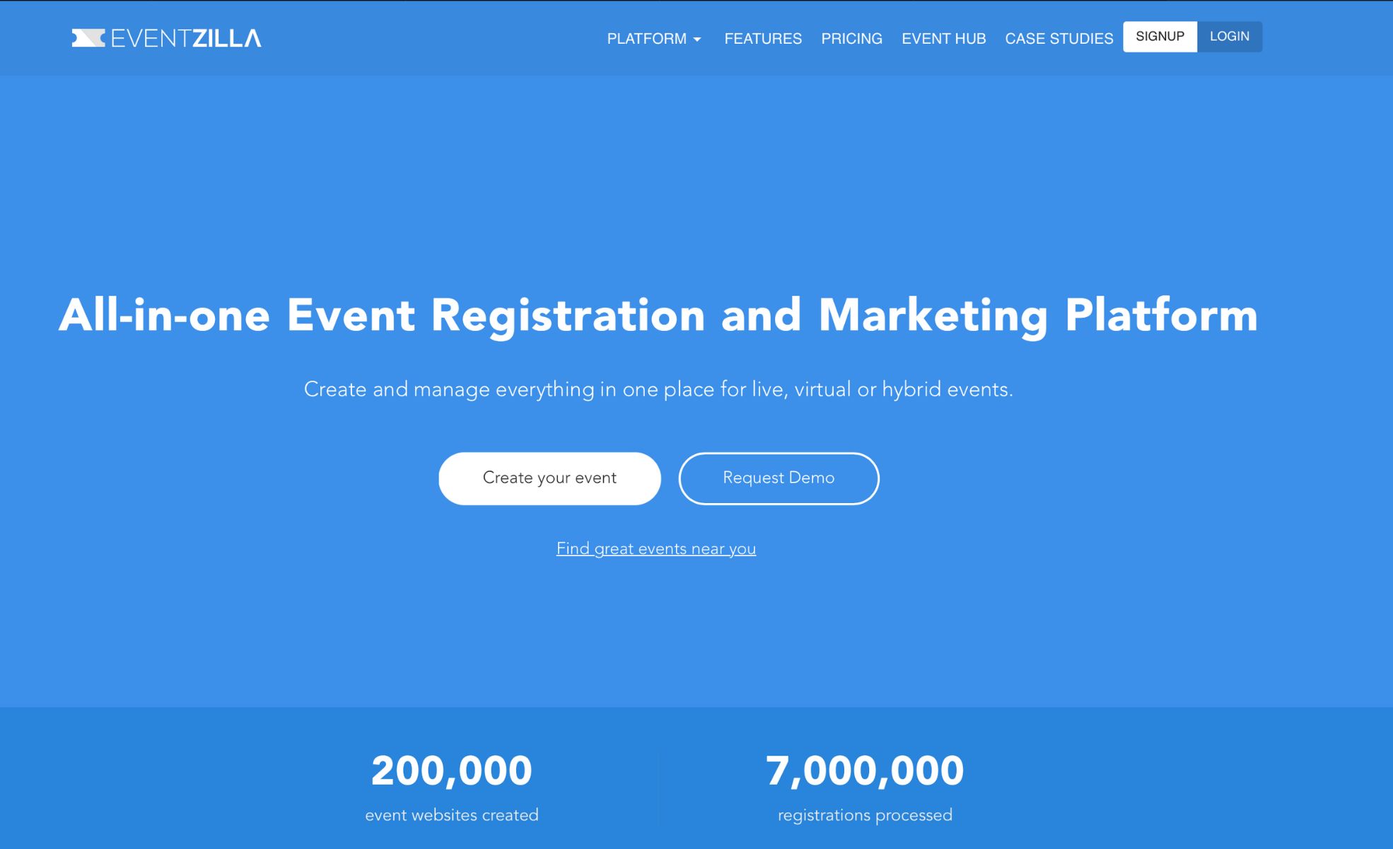 Screenshot Of Eventzilla Webpage For Selling Tickets To An Event