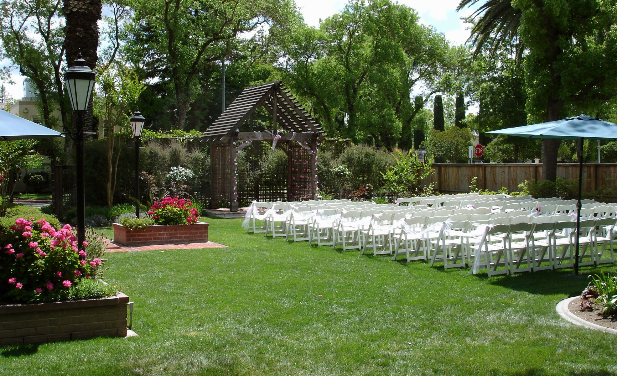 Backyard Wedding Setup