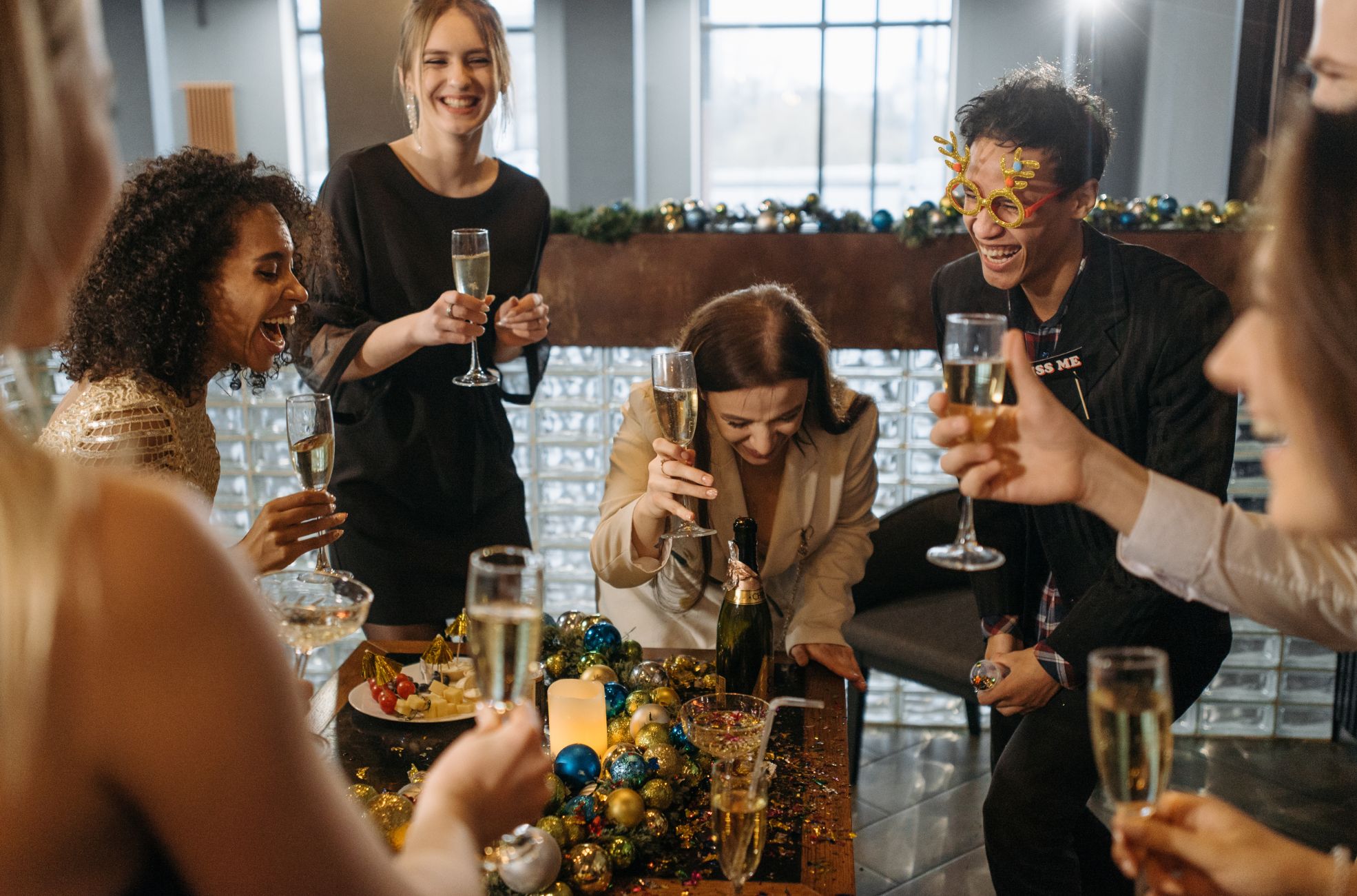 People Celebrating At Office Party