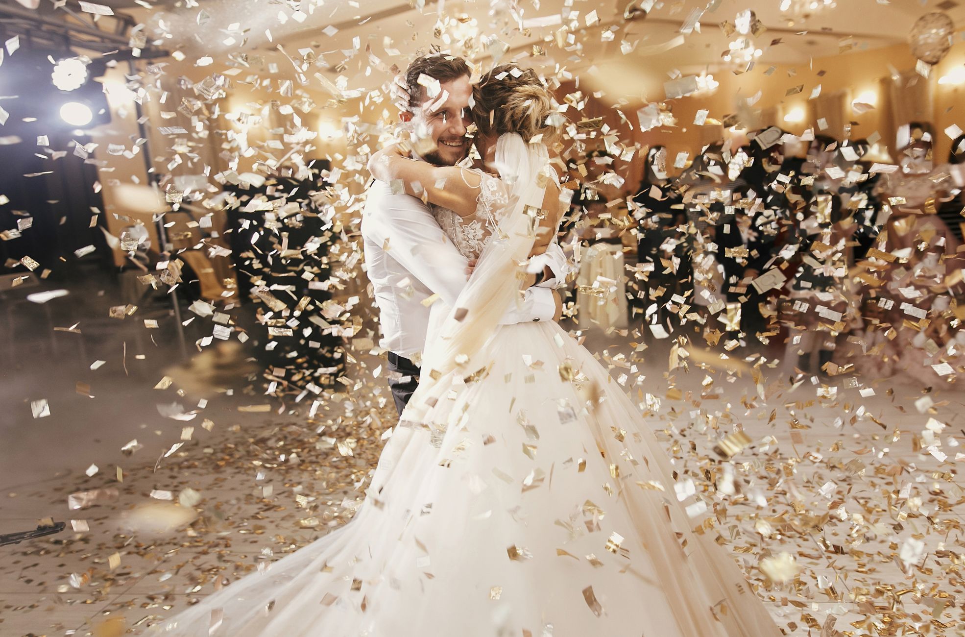 Couple Dancing At Wedding