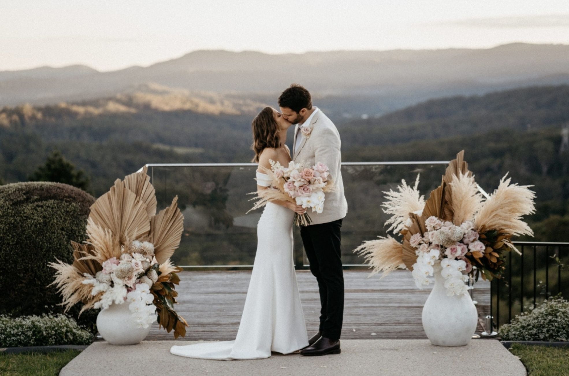 Wedding Couple At The Old Dairy Country Wedding Venue, QLD