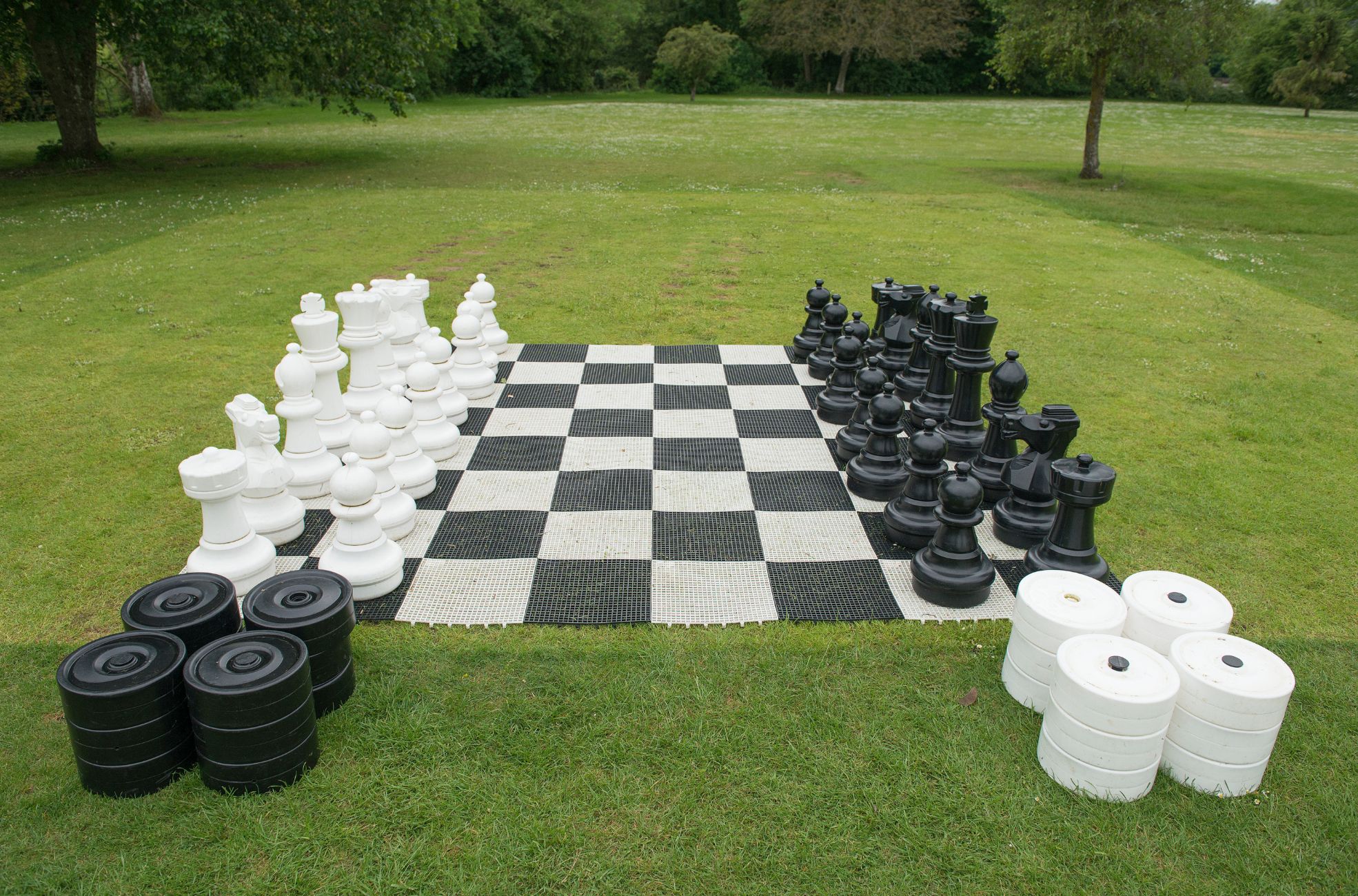 Giant Chess On Lawn