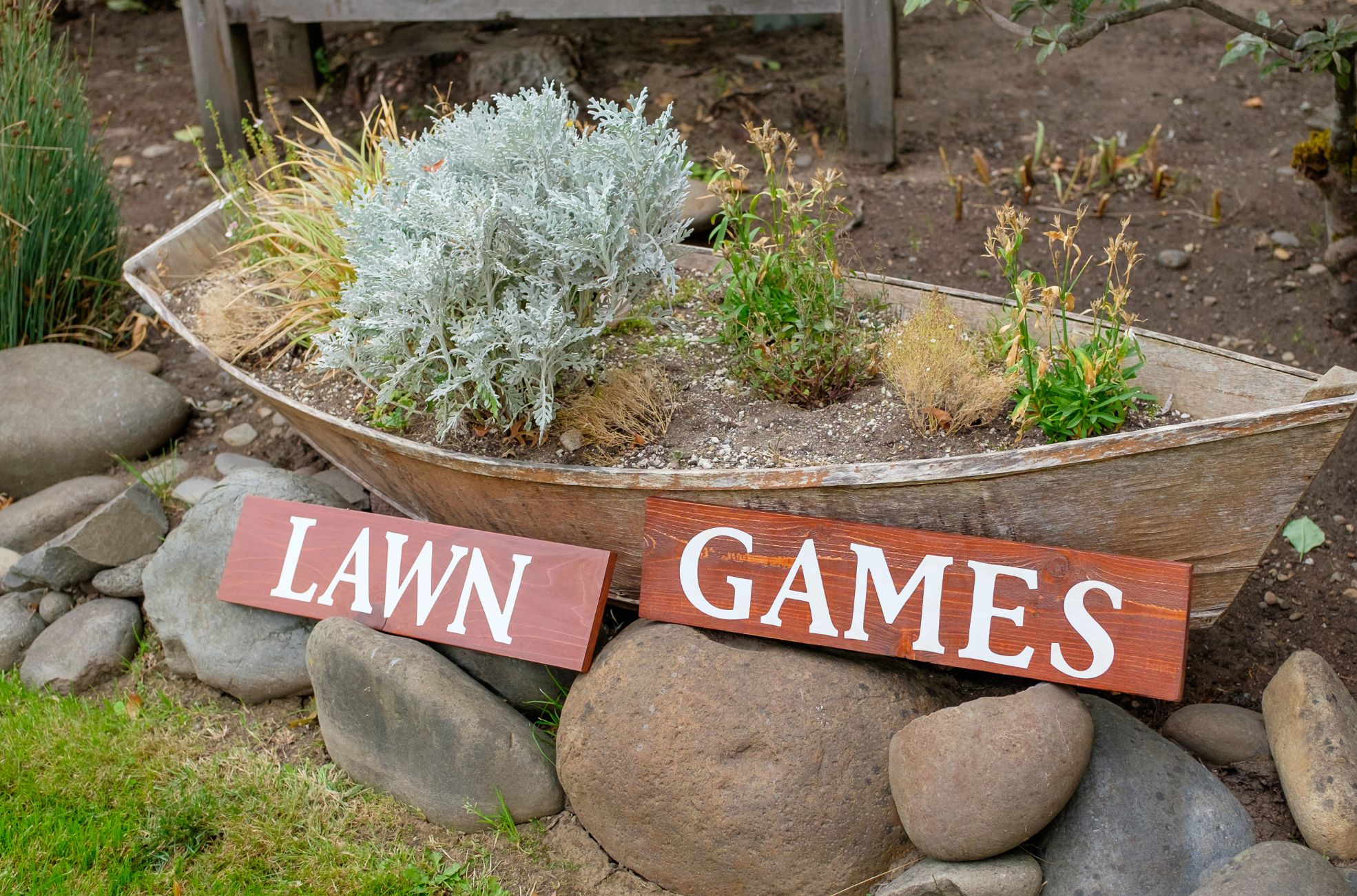 Lawn Games Set Up At Wedding