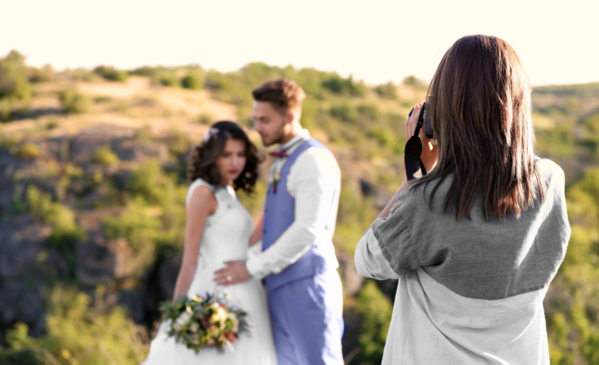Wedding Photographer And Couple
