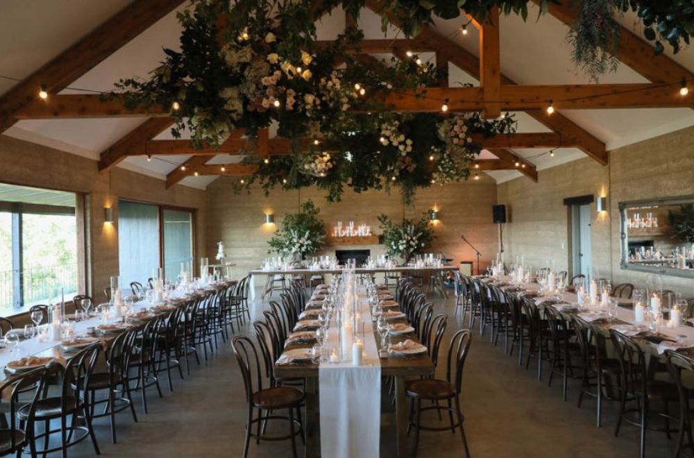 Wedding Reception Set Up At Earth House, Byron Bay