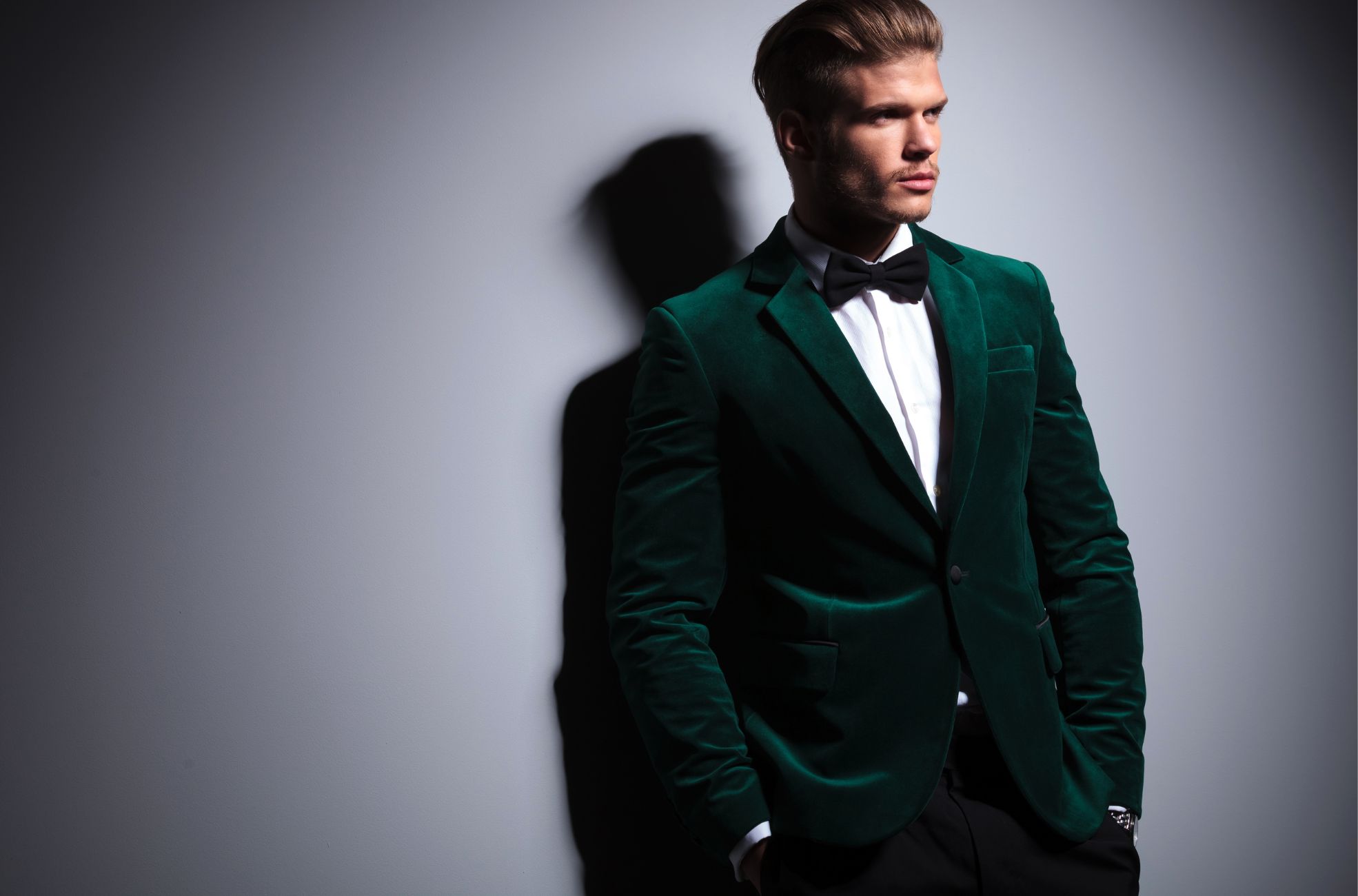 Black-Tie Green Velvet Suit