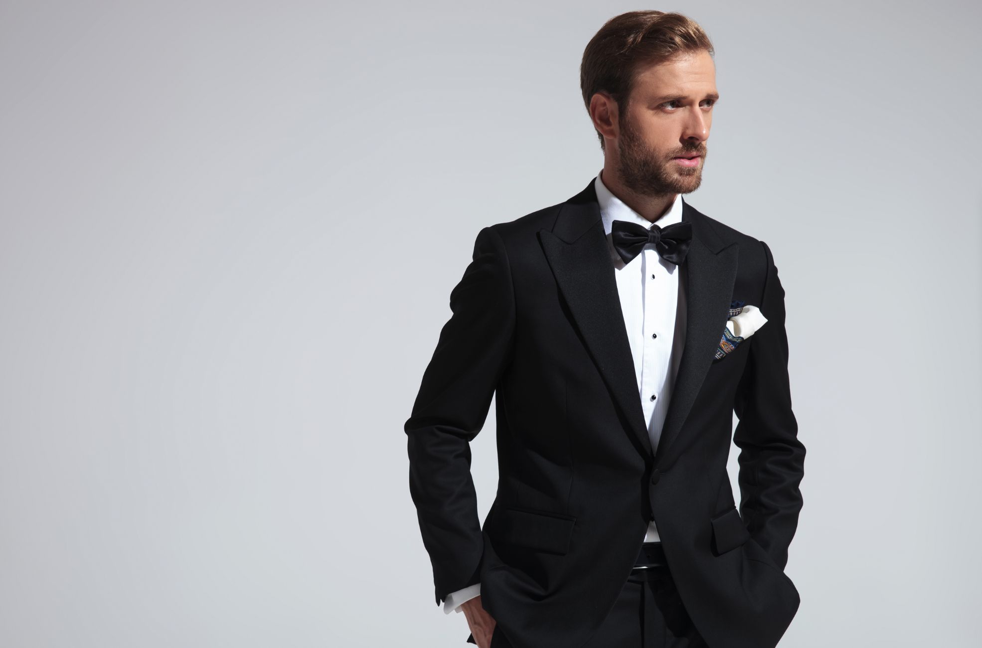 Man In James Bond Style Tuxedo