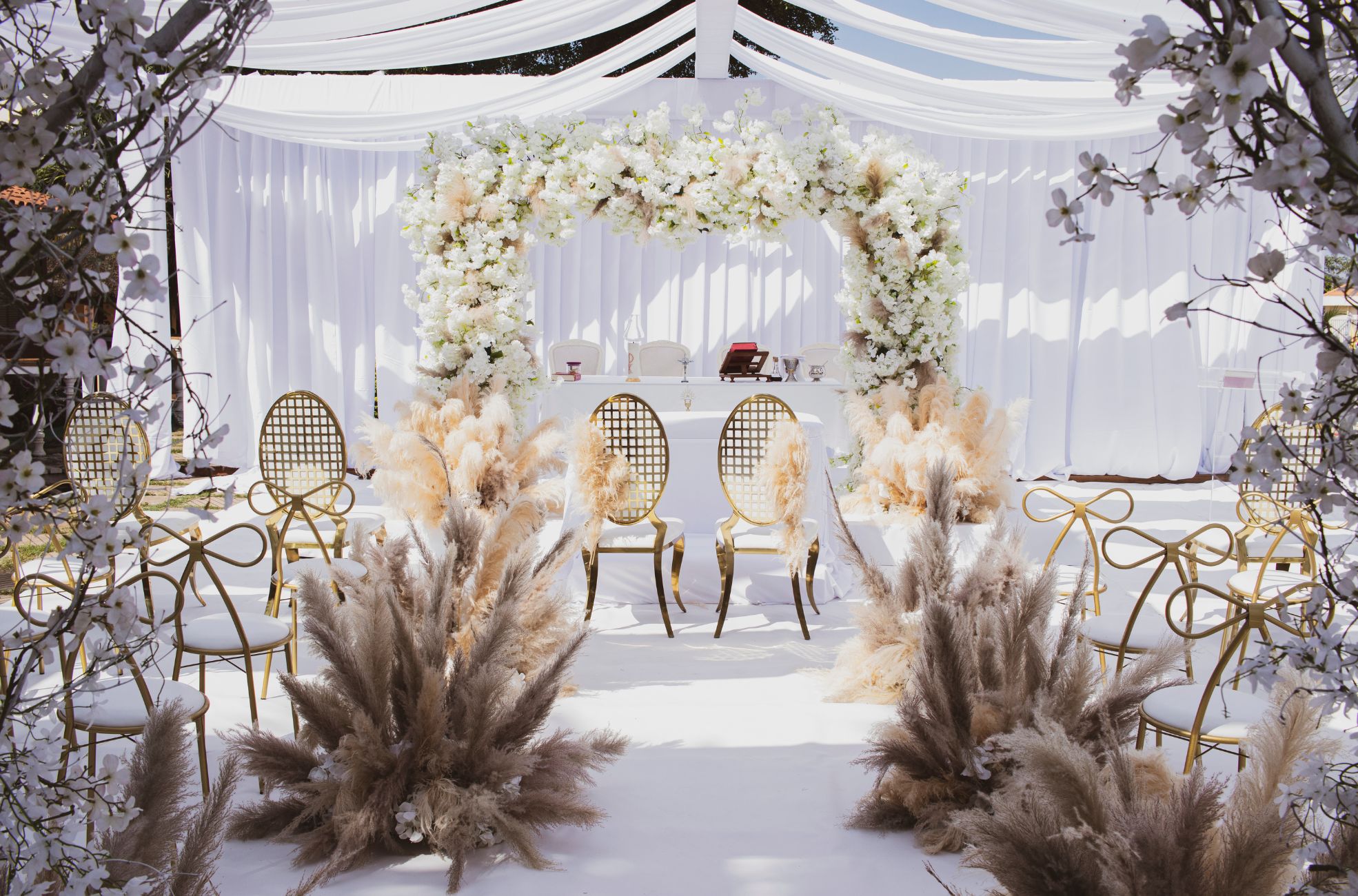 Wedding Aisle With Flowers