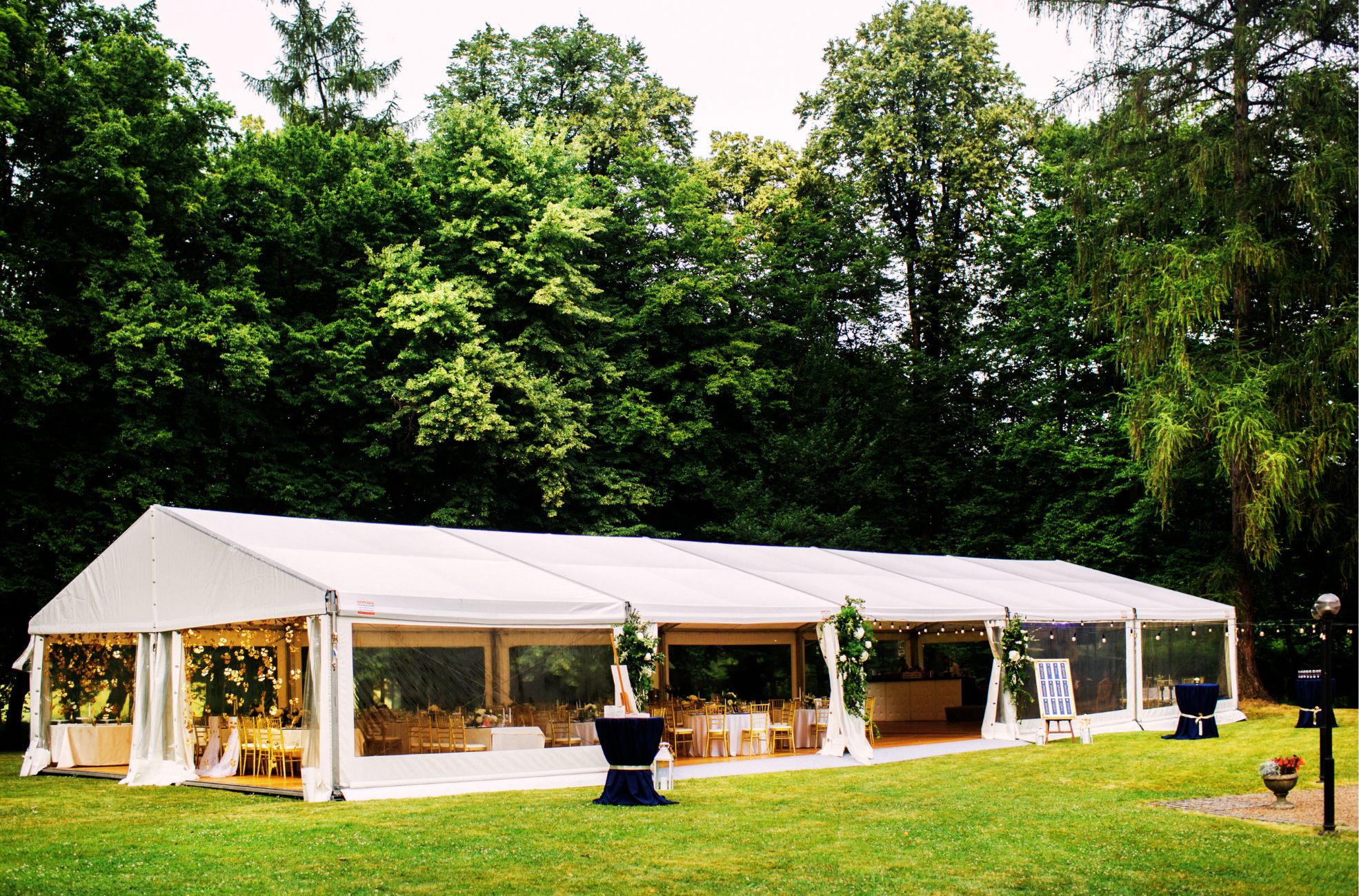 Wedding Marquee In Garden