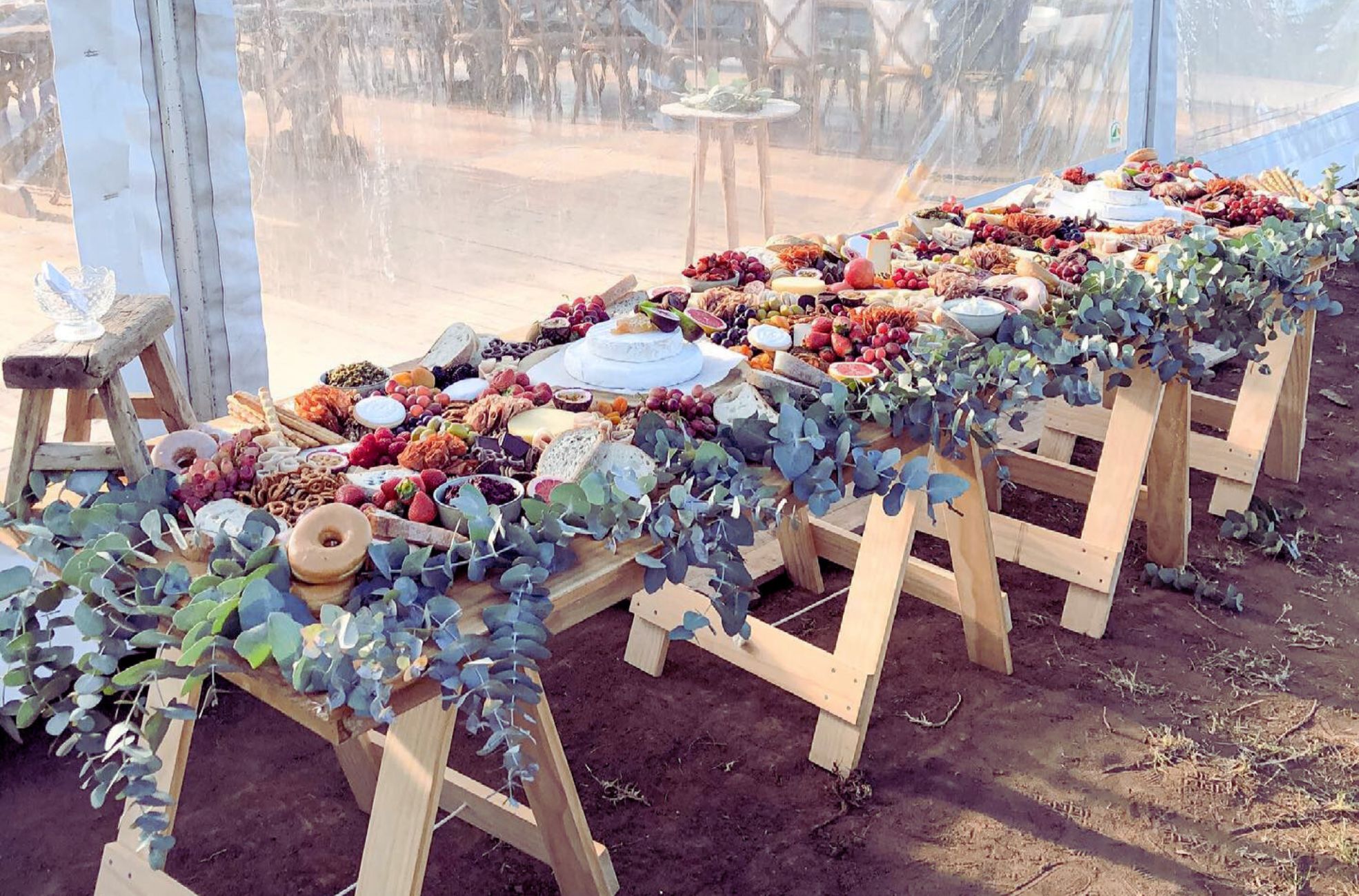 Grazing Table At Garden Wedding