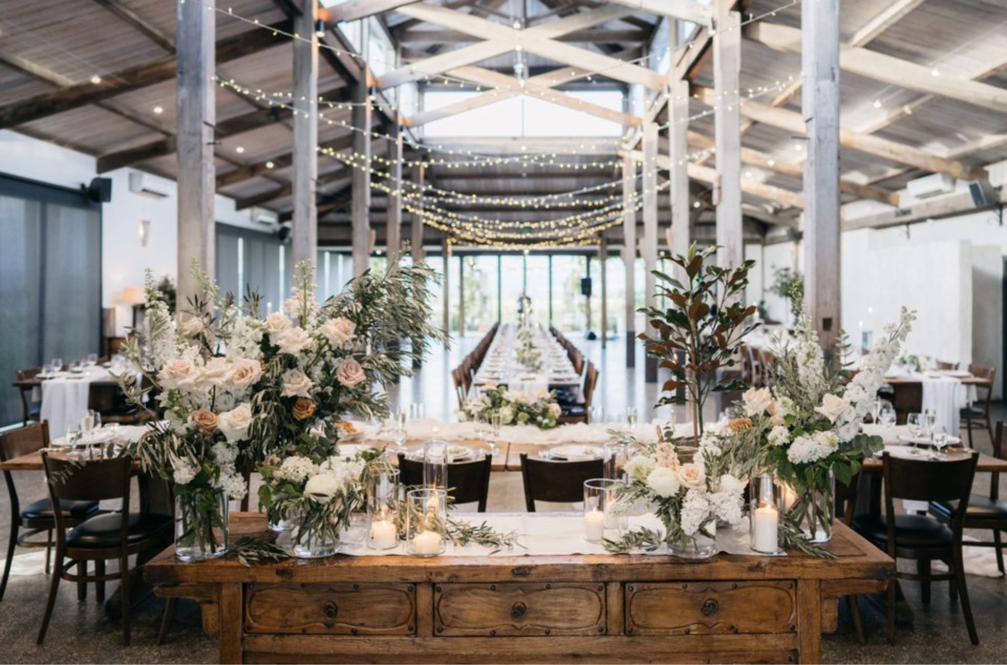 Wedding Reception Area At Stones Of the Yarra Valley