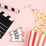 Movie Props On Pink Background