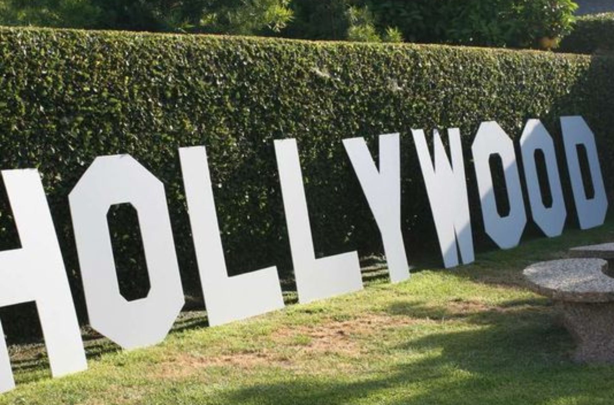 Hollywood Sign In Garden