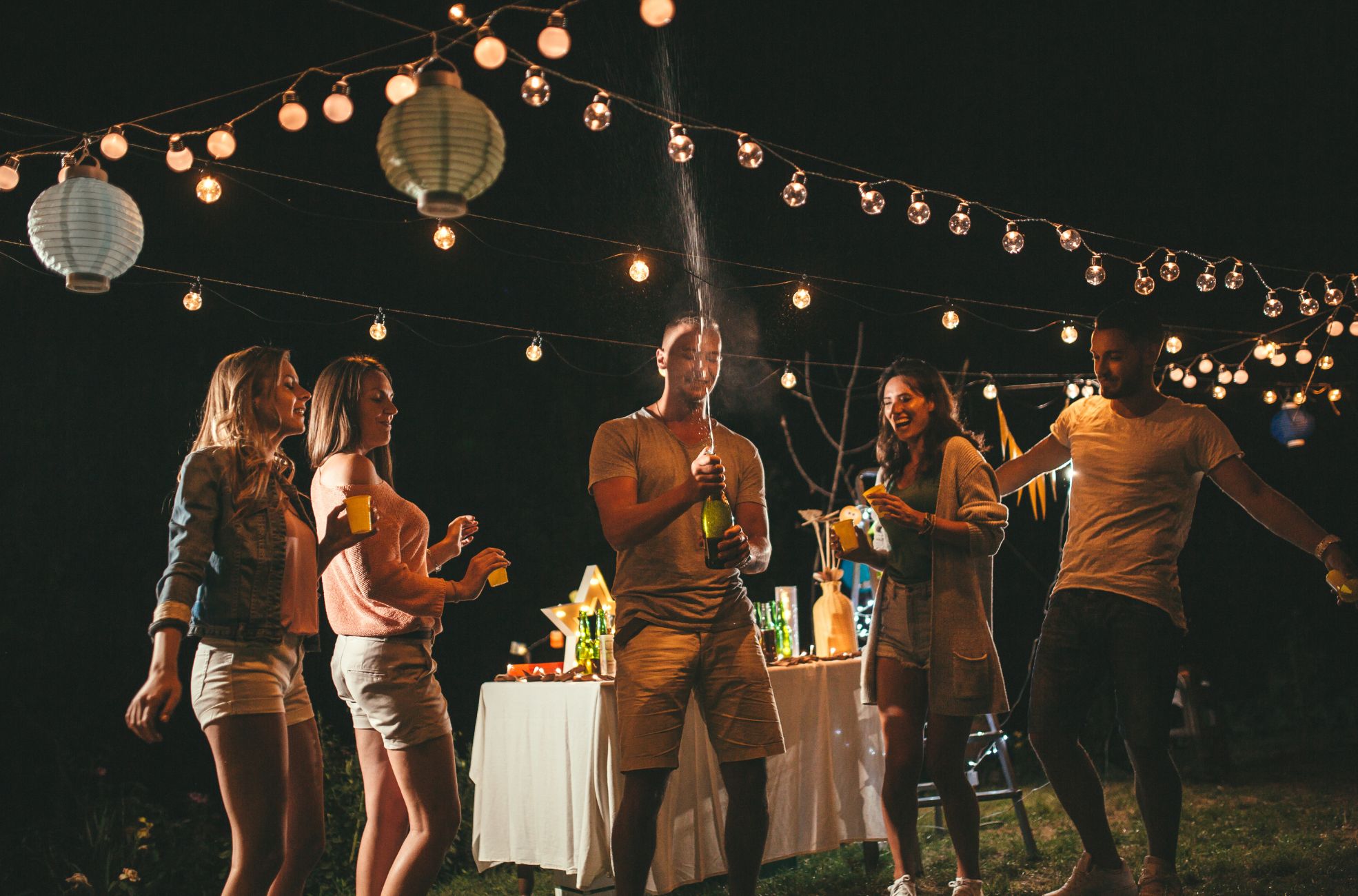 Outdoor Party At Night