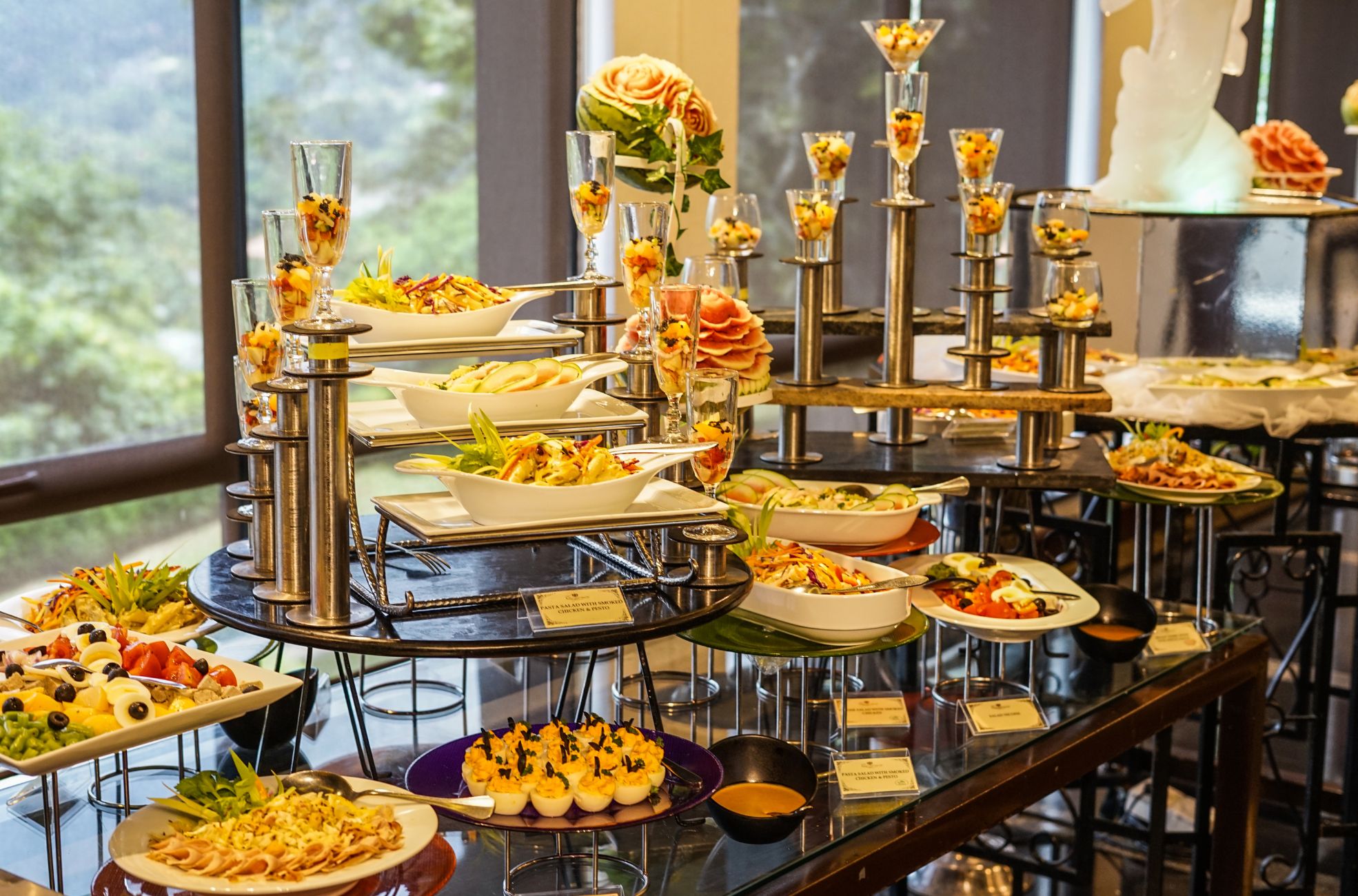 Buffet Style Food Display