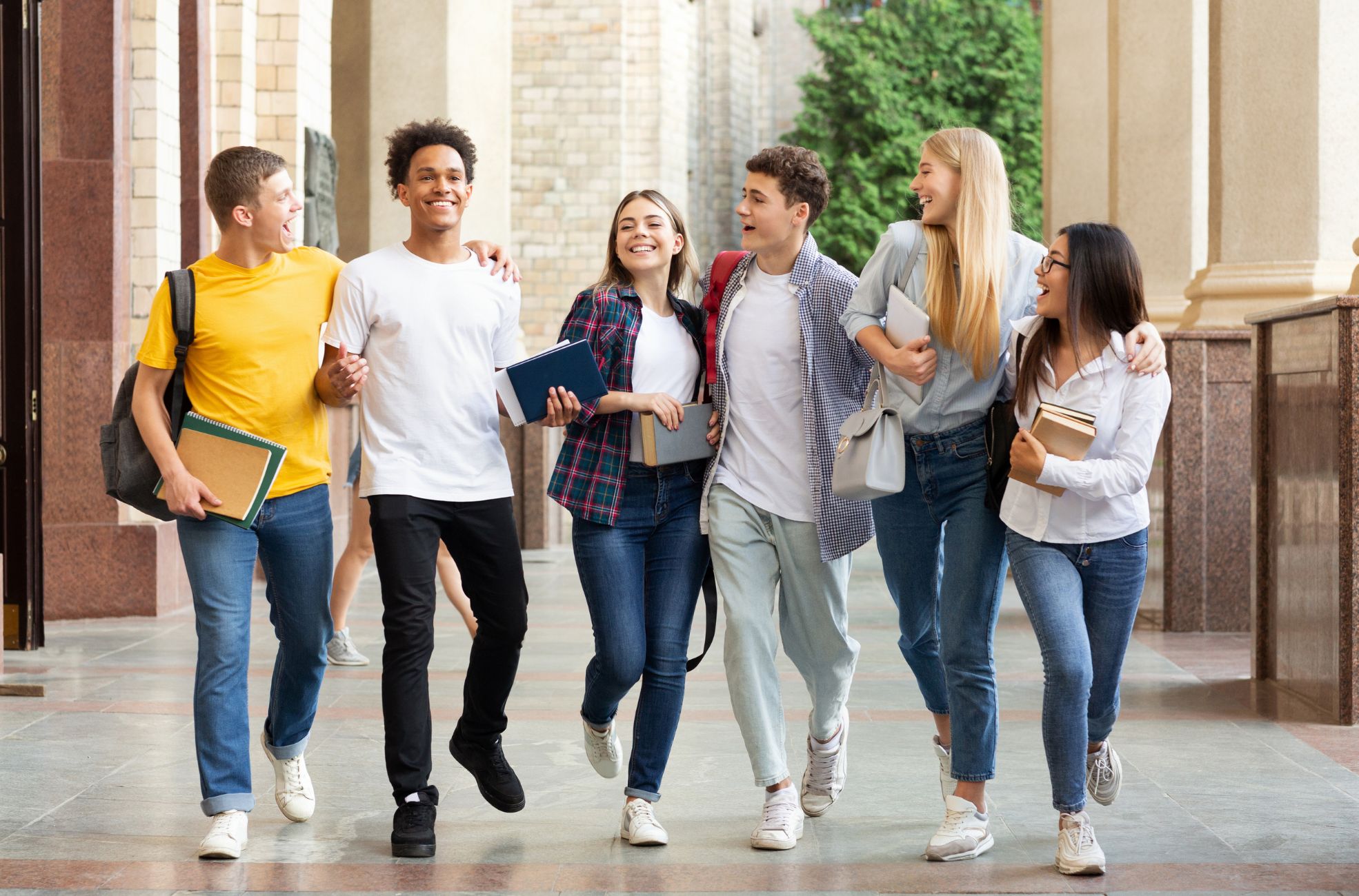 University Students Having Fun