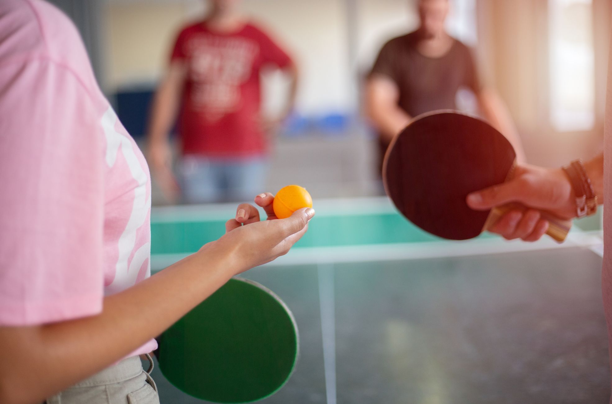 Table Tennis At Play