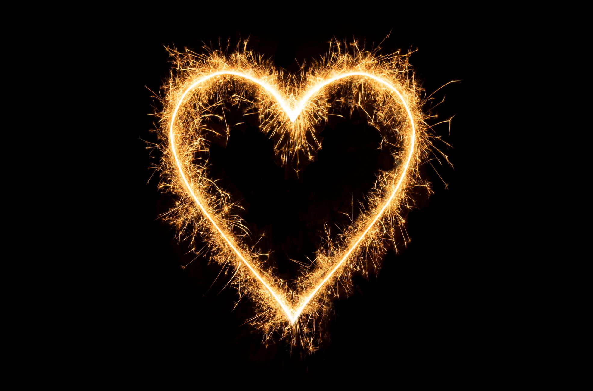 Sparkler Love Heart