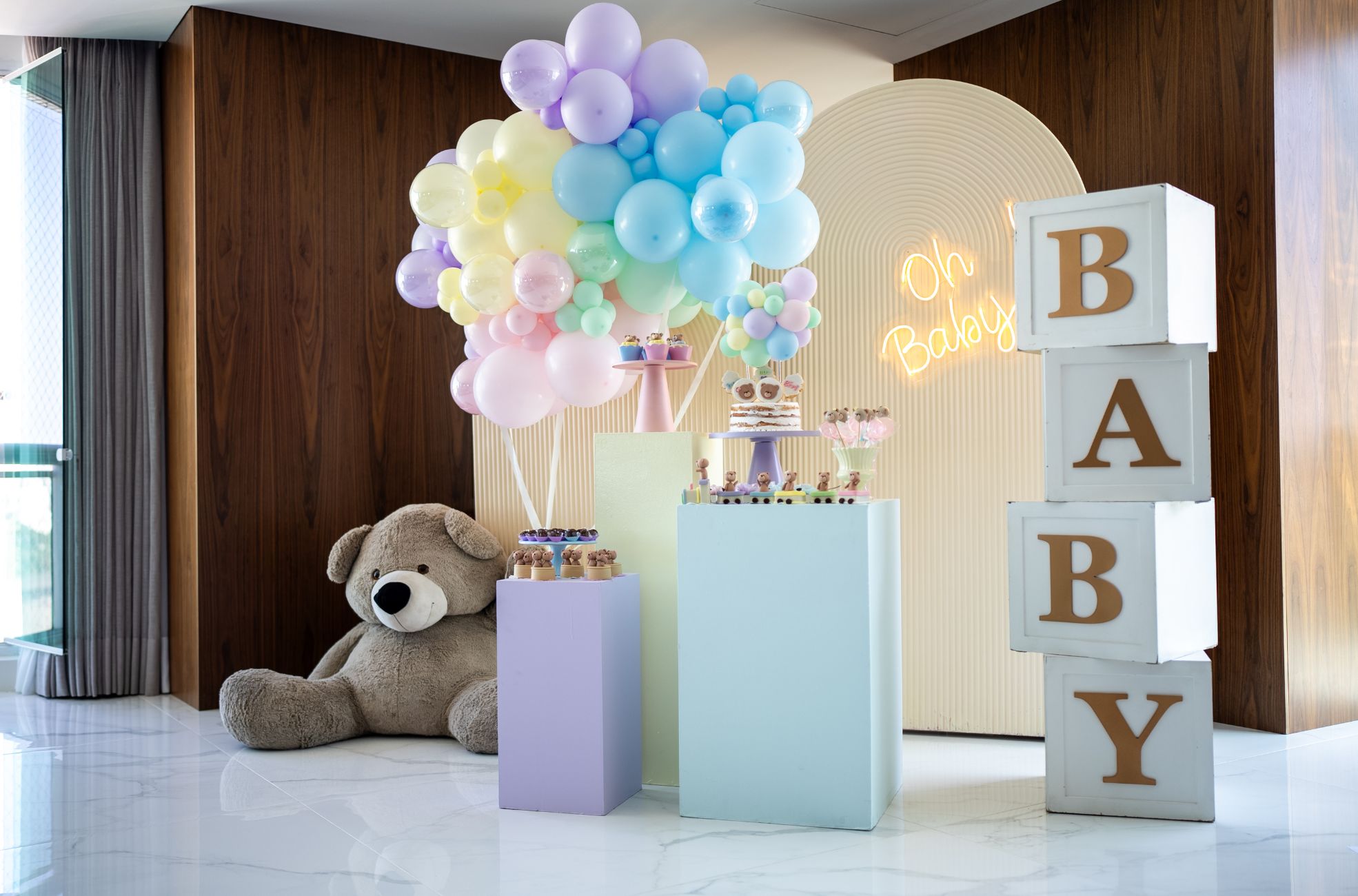 Baby Shower/Gender Reveal Set Up