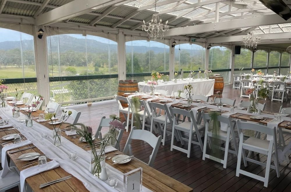 Wedding Setup At Albert River Wines