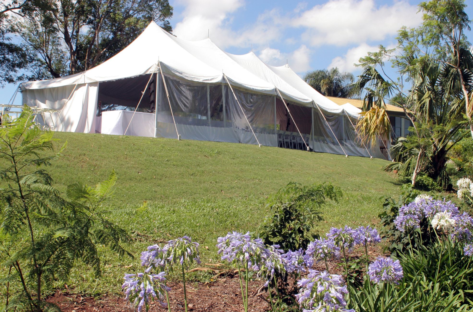Marquee Setup In Field