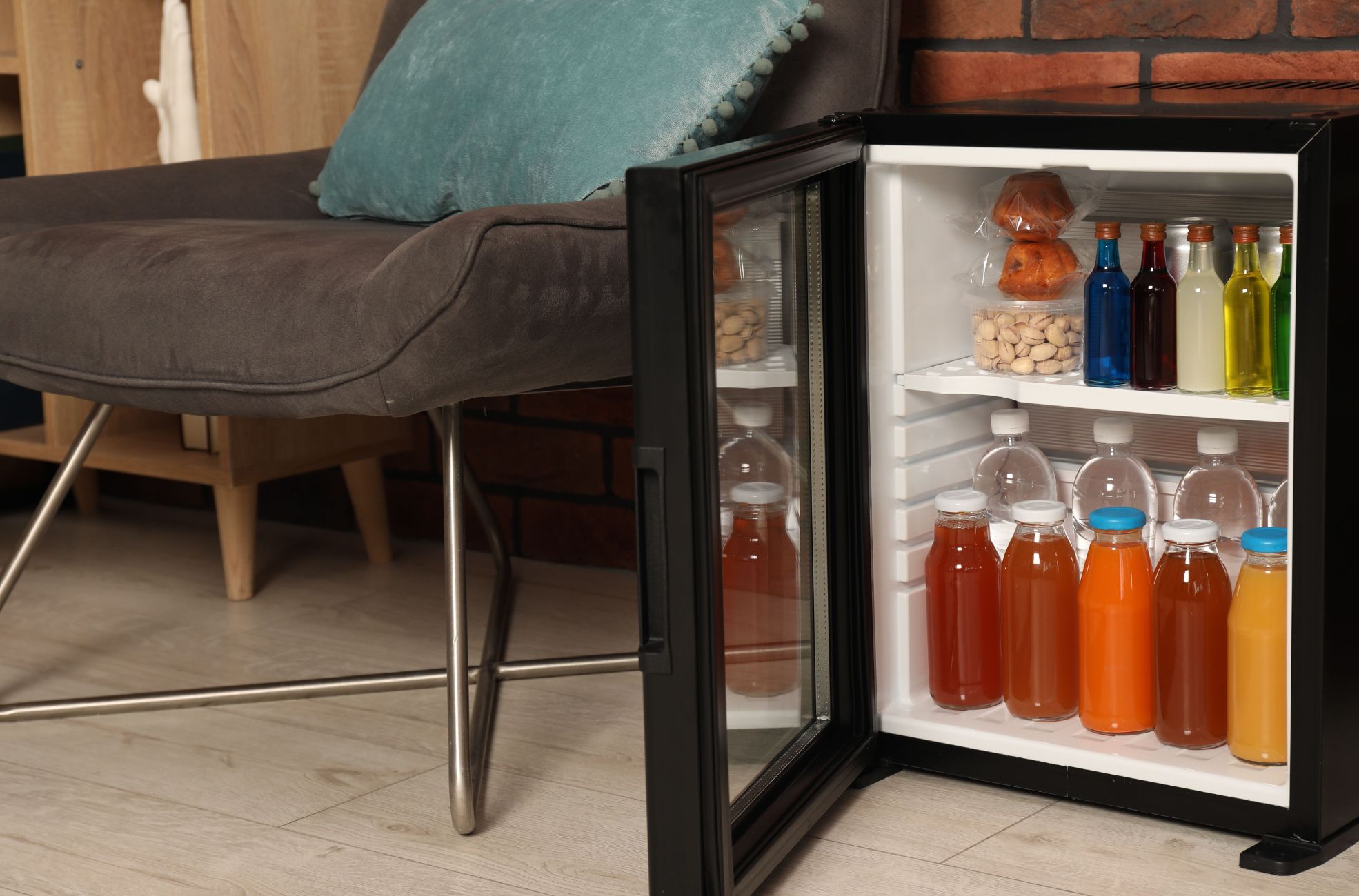 Bar Fridge And Chair