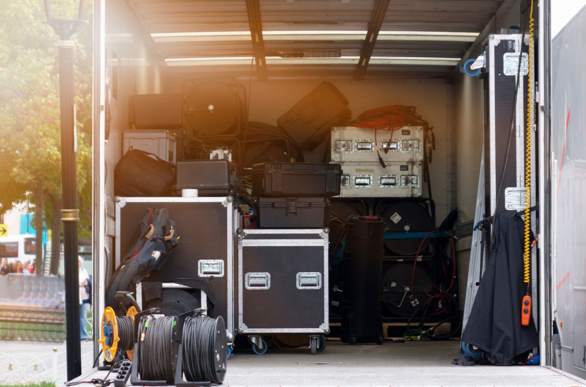 Musical Equipment In Van