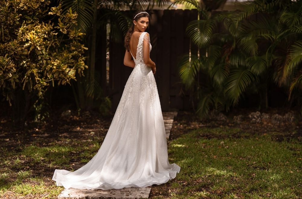 Bride With Garden Background
