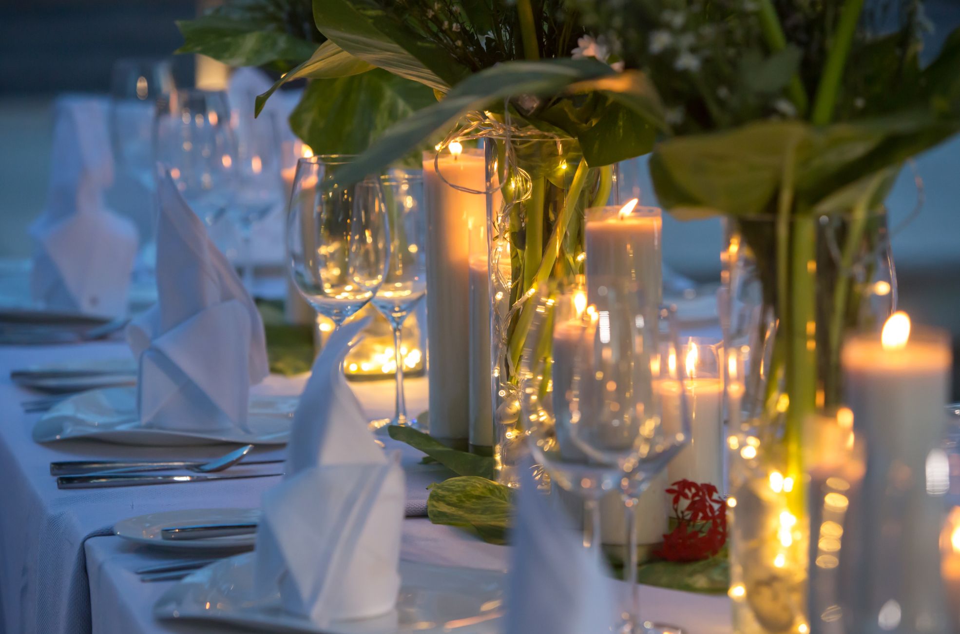 Evening Event Dinner Set Up