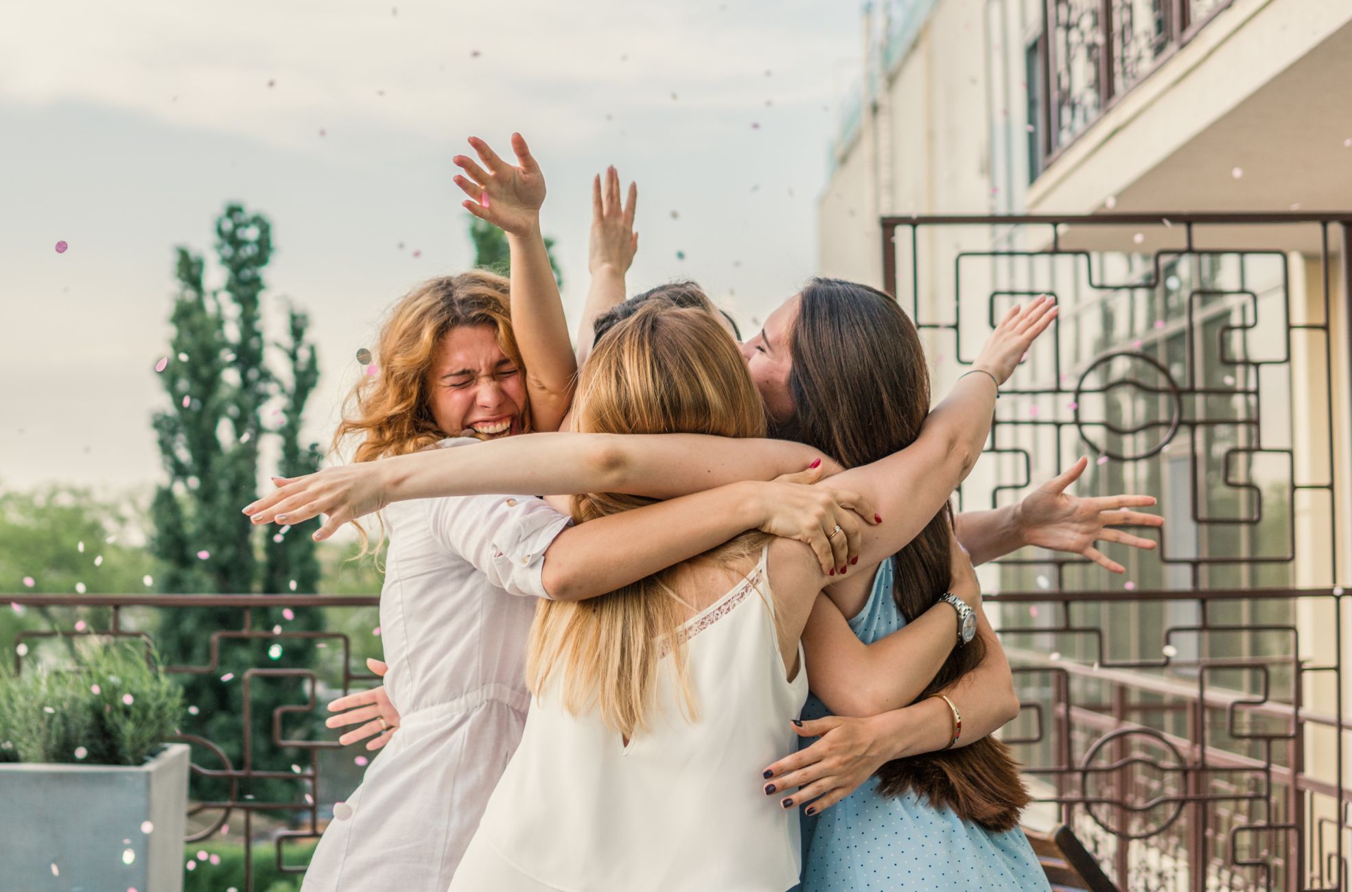 Women Hugging