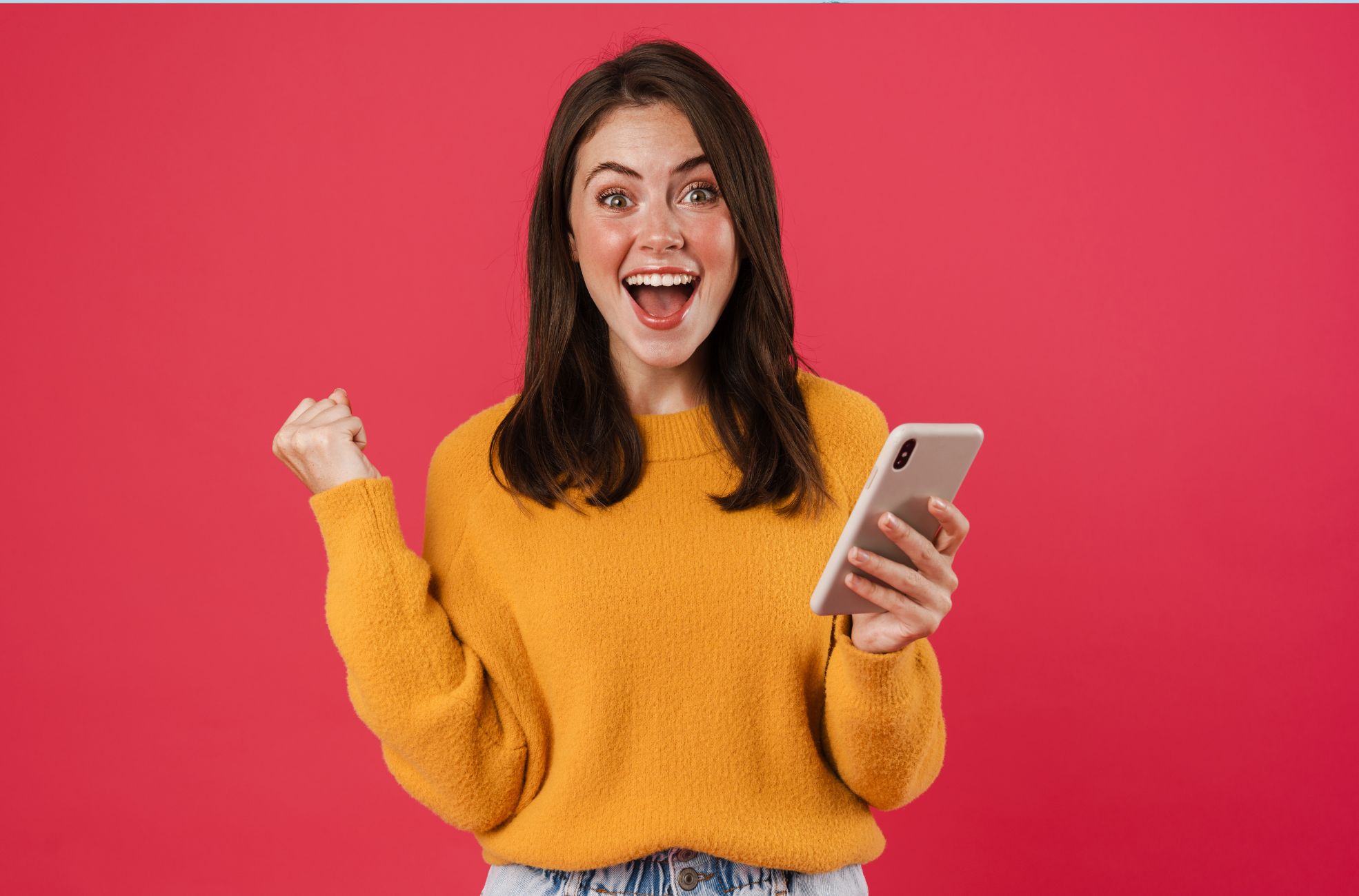 Woman Holding Phone