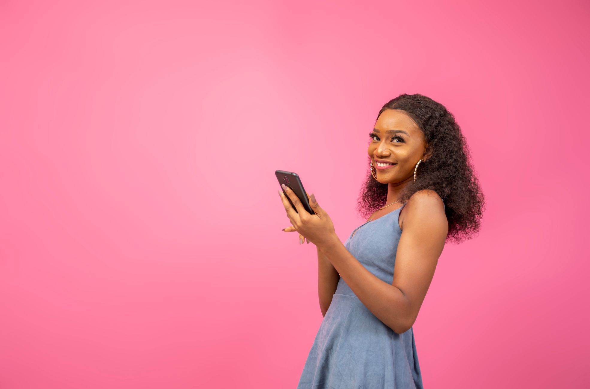 Woman Holding Phone