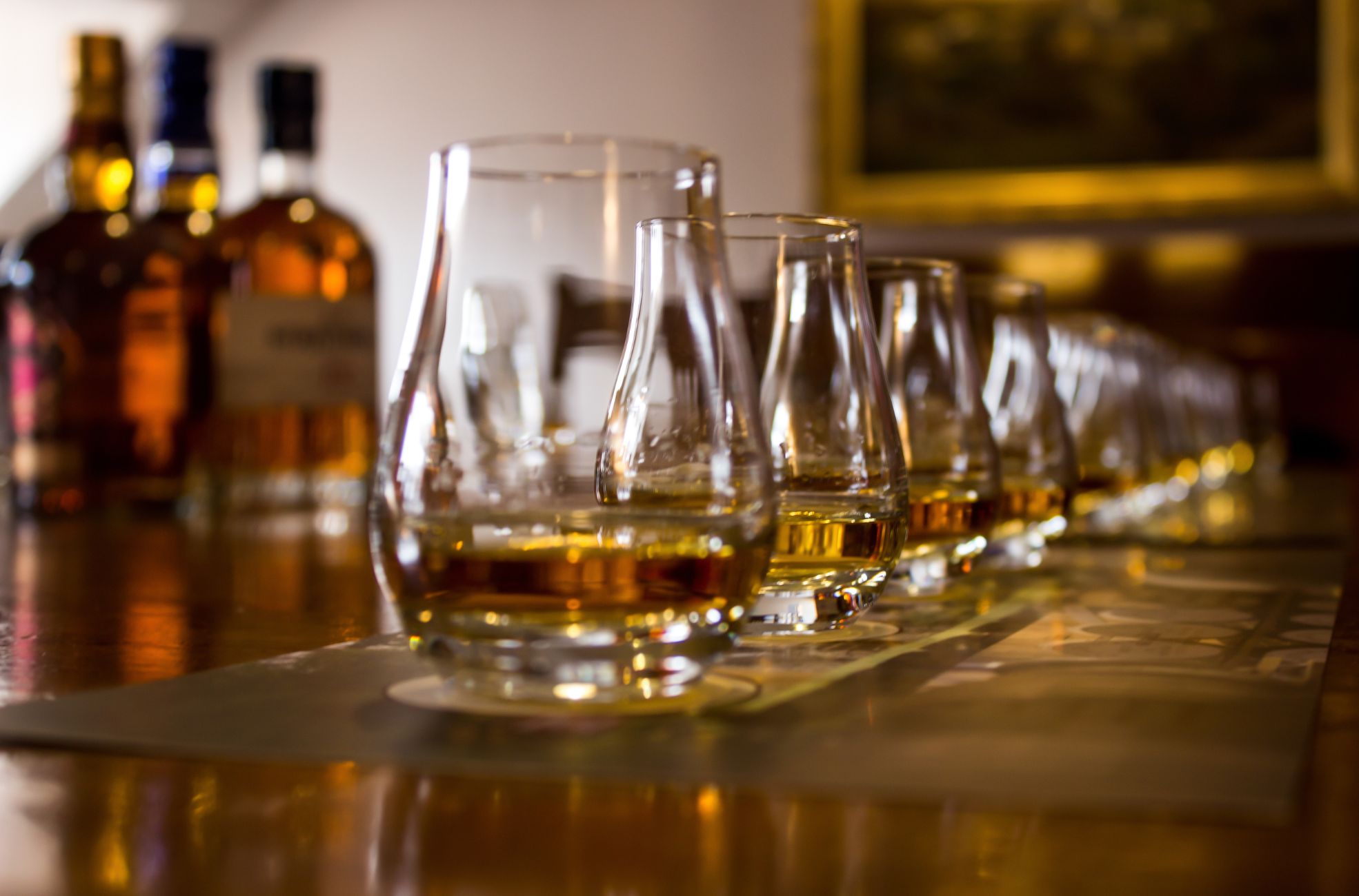 Whiskey Tasting Setup