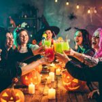 People At Halloween Party
