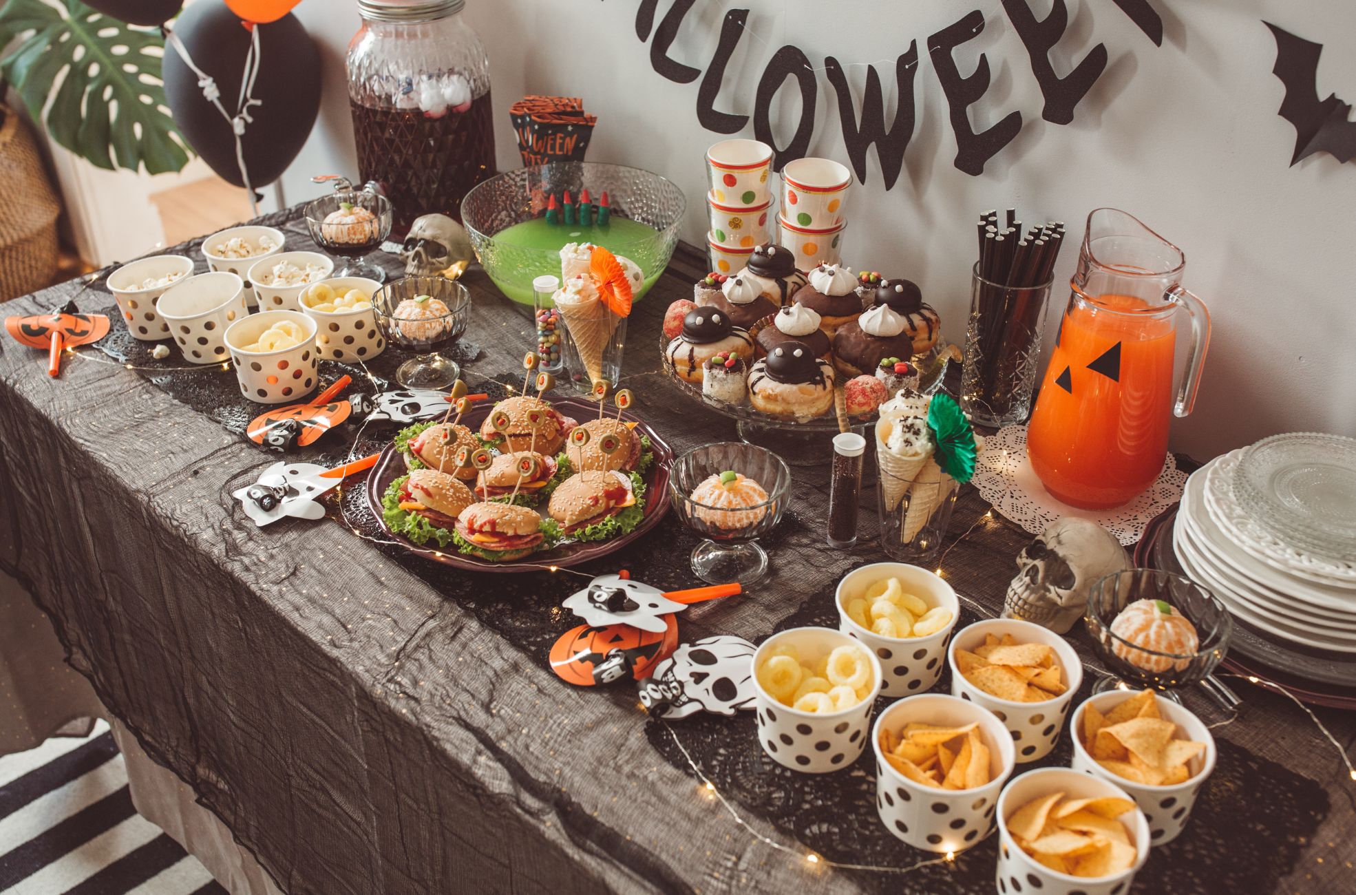 Halloween Party Food Buffet Table