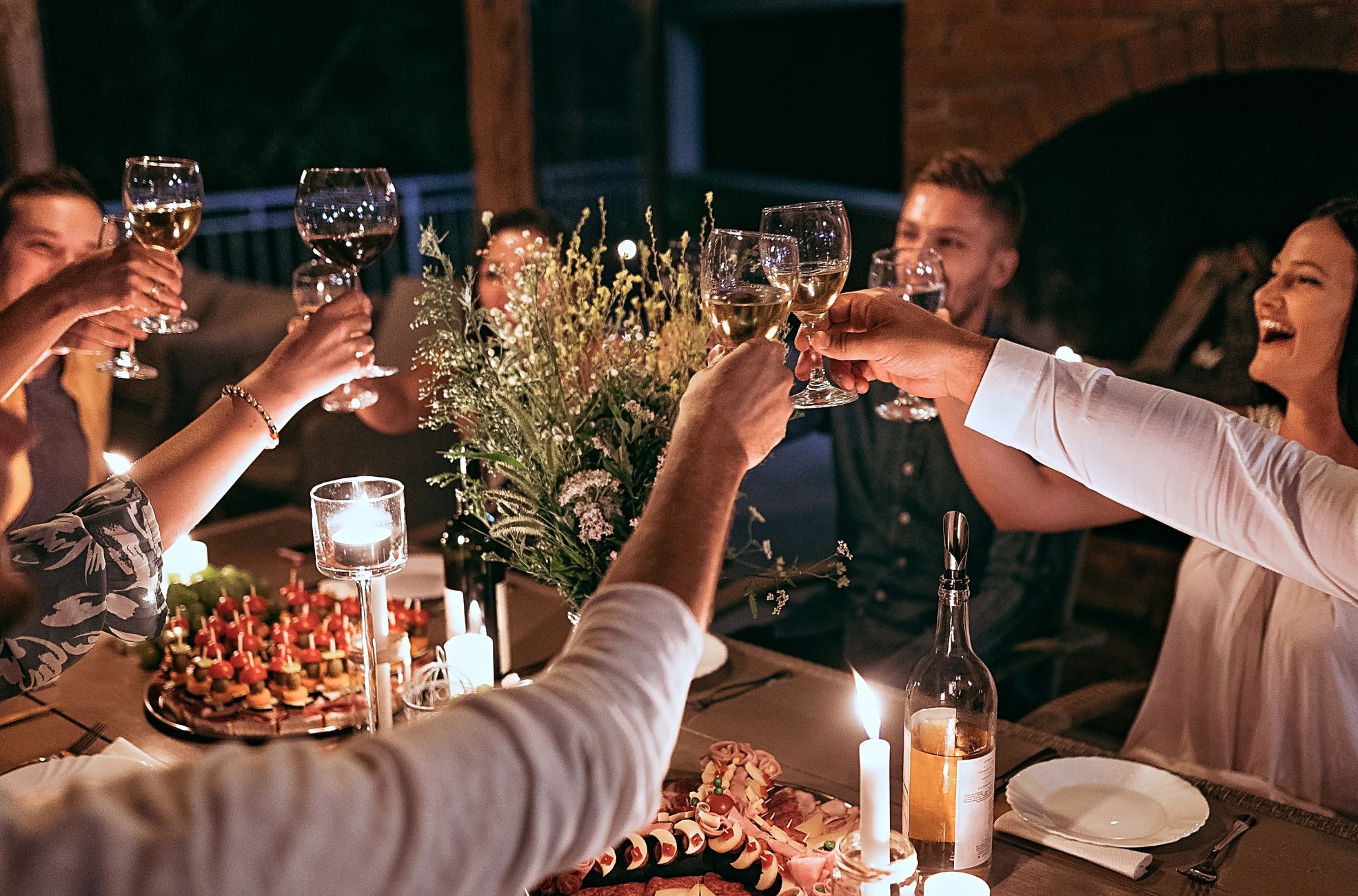 People Cheersing Glasses
