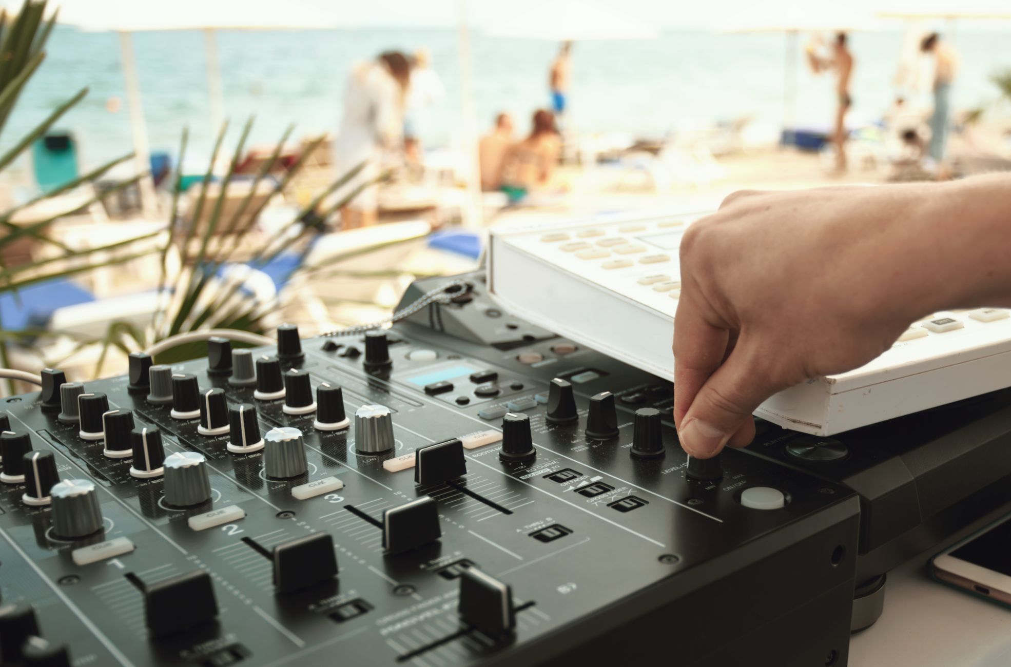 DJ At Beach Party