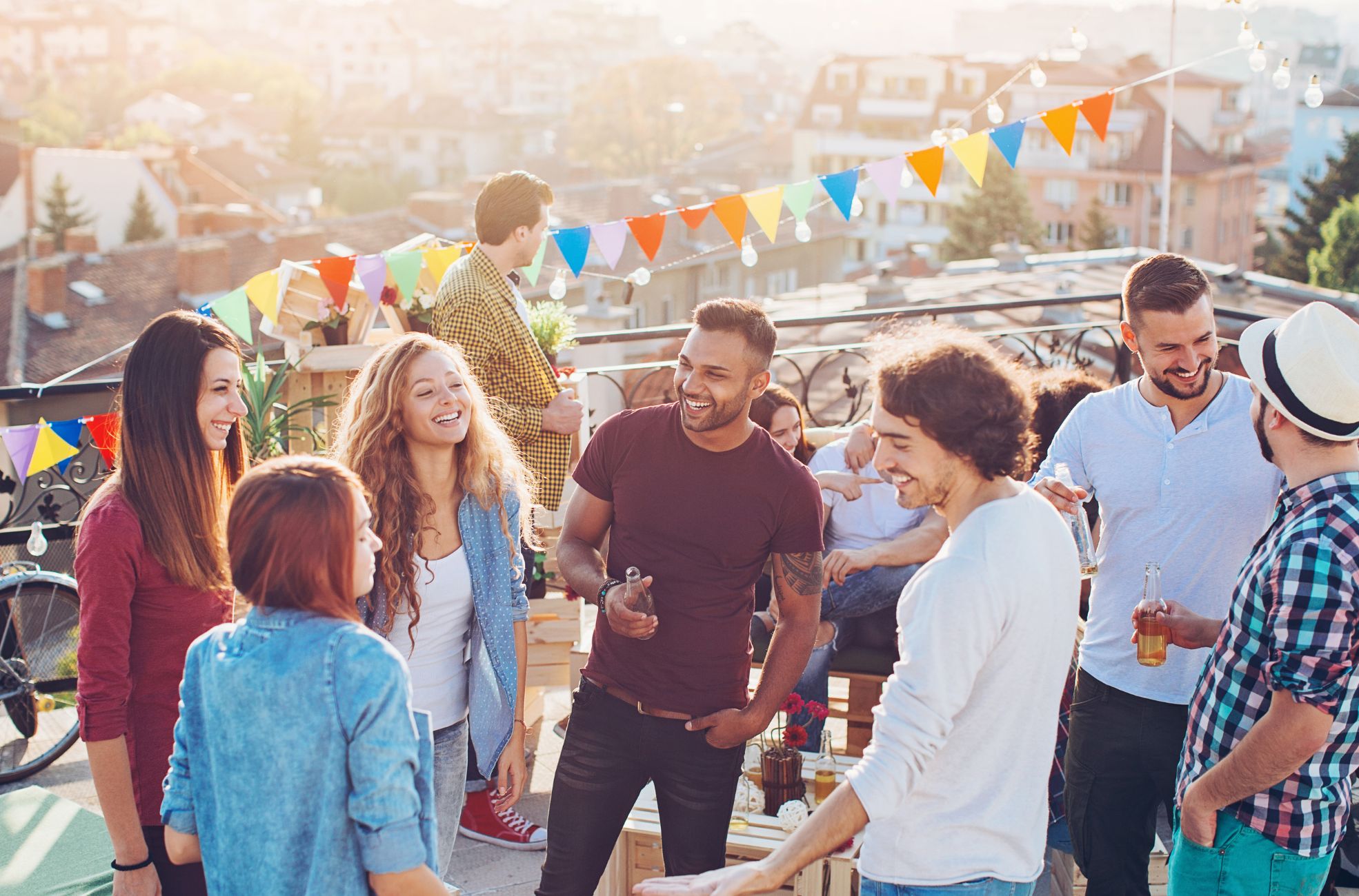 People At Summer Party