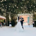Bride And Groom Dancing